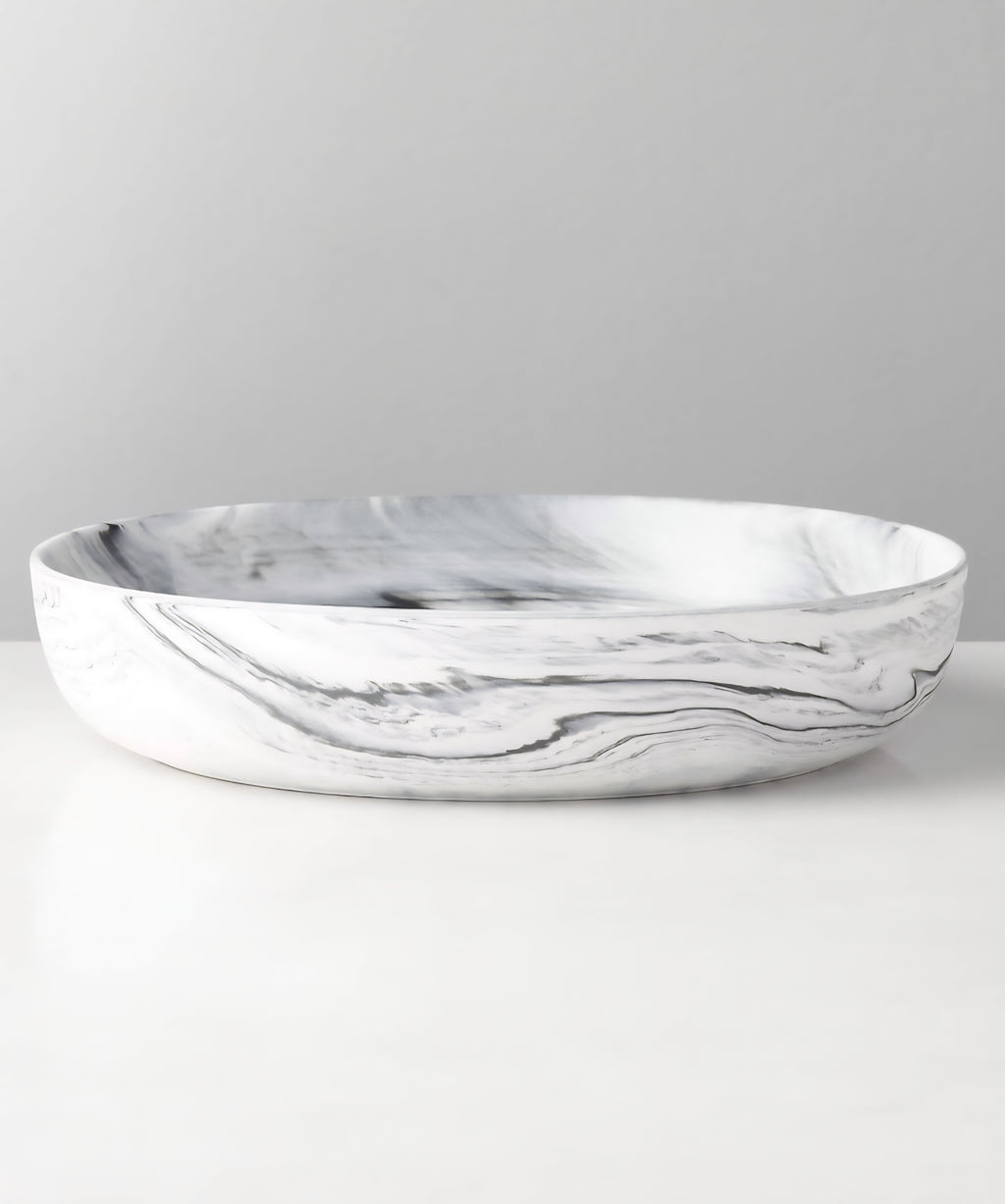 THE ONE × Swirl — 3-Piece Black and White Dinnerware Set