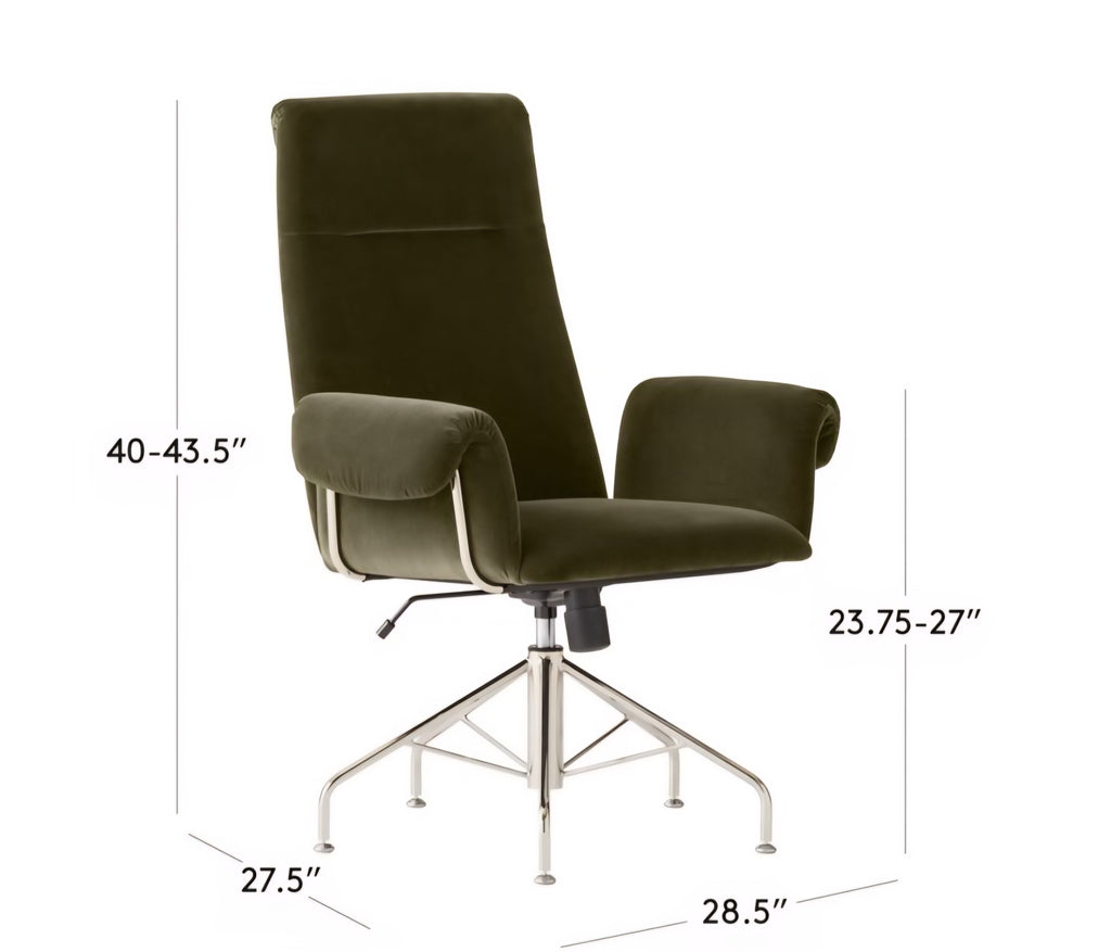 THE ONE × Saviti — Velvet Office Chair