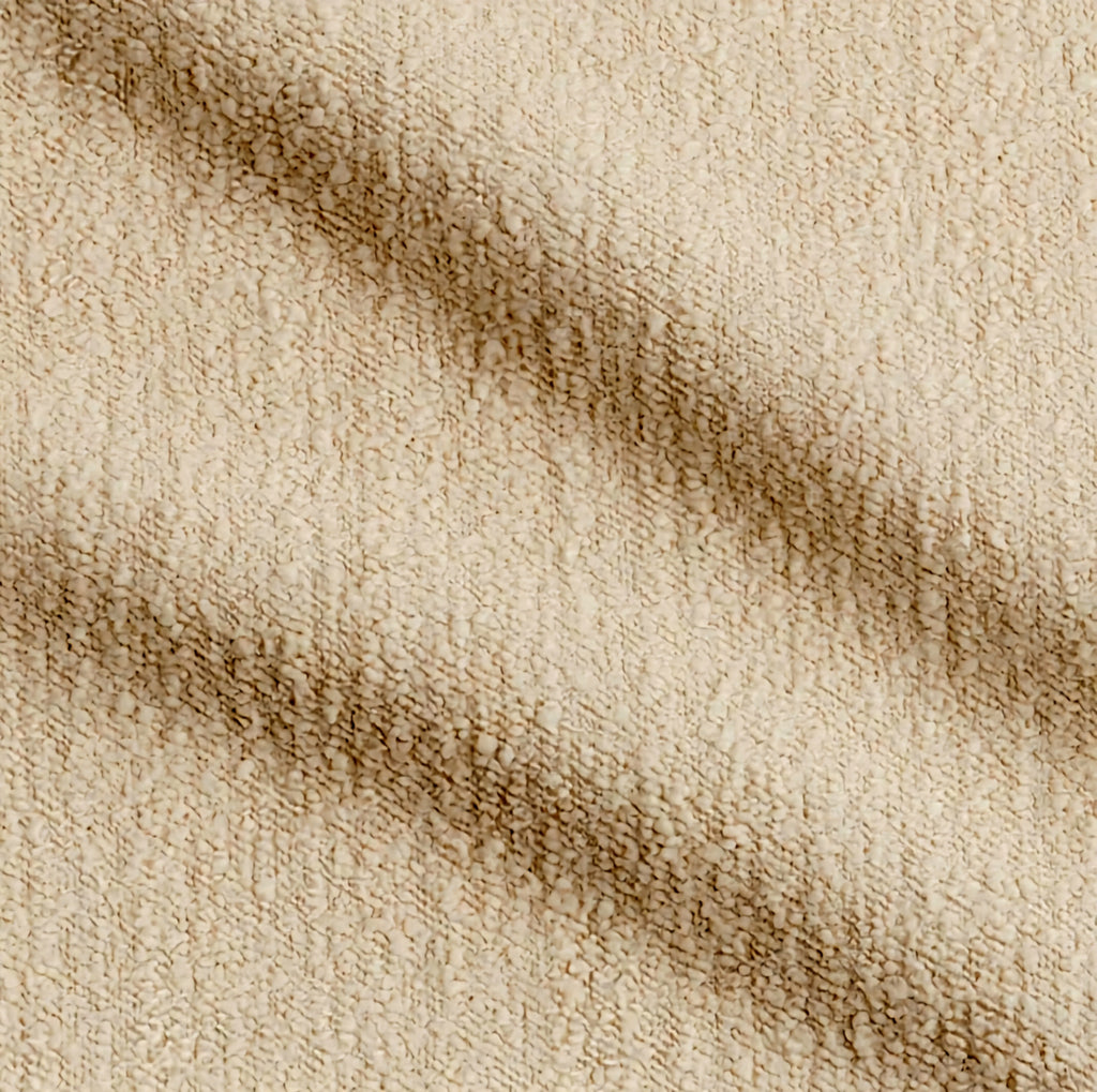 THE ONE × Director — White Boucle Accent Chair