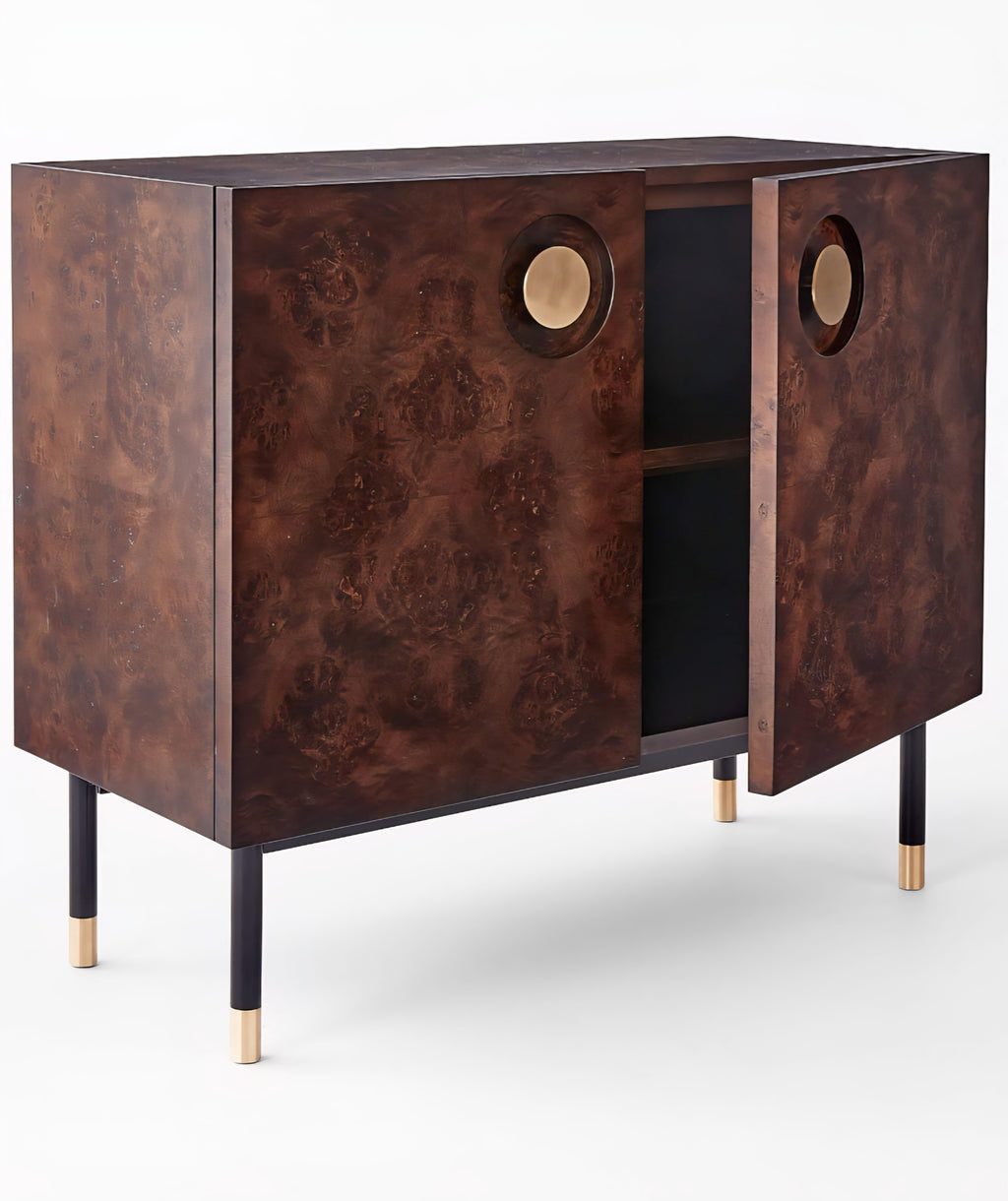 THE ONE × Carbon — Burl Wood Entryway Cabinet
