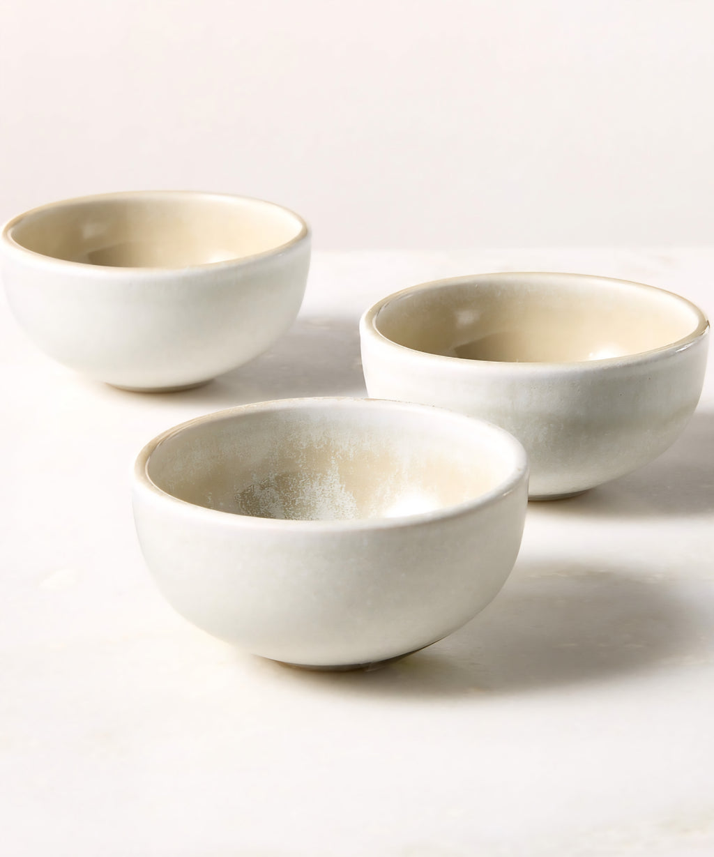 THE ONE × Drift — Ivory / Black Mini Bowl with Glossy Reactive Glaze