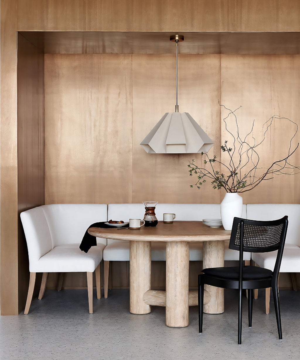 THE ONE × Libby — Light Brown Wood + Natural Cane Dining Chair