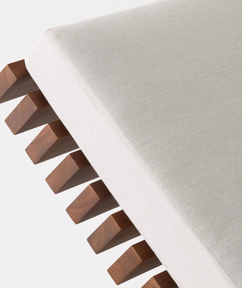 THE ONE × Taiko — Stained Teak Outdoor Sun Lounger with Sunbrella® Cushions