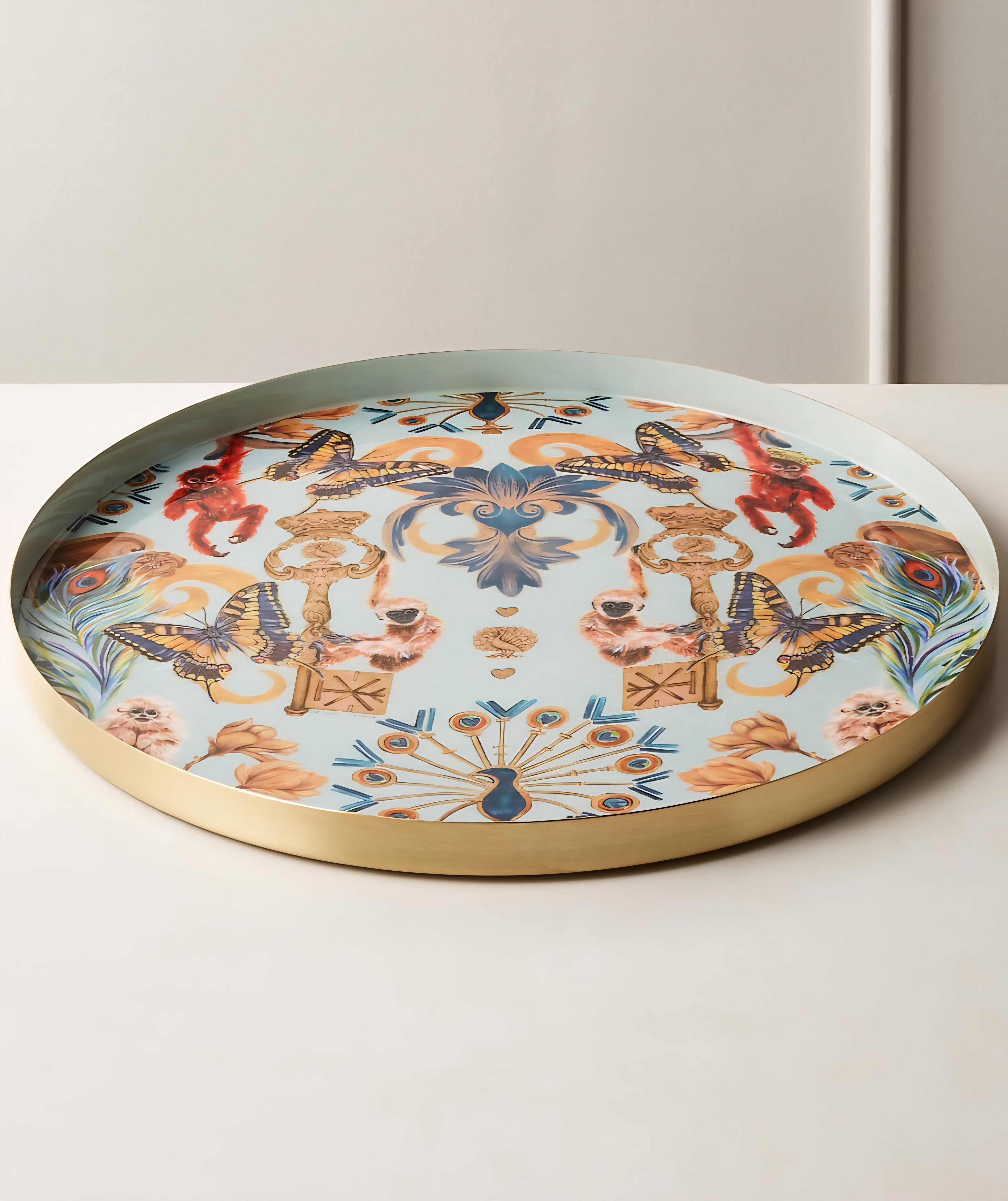 THE ONE × Regal — Monkeys Round Serving Tray