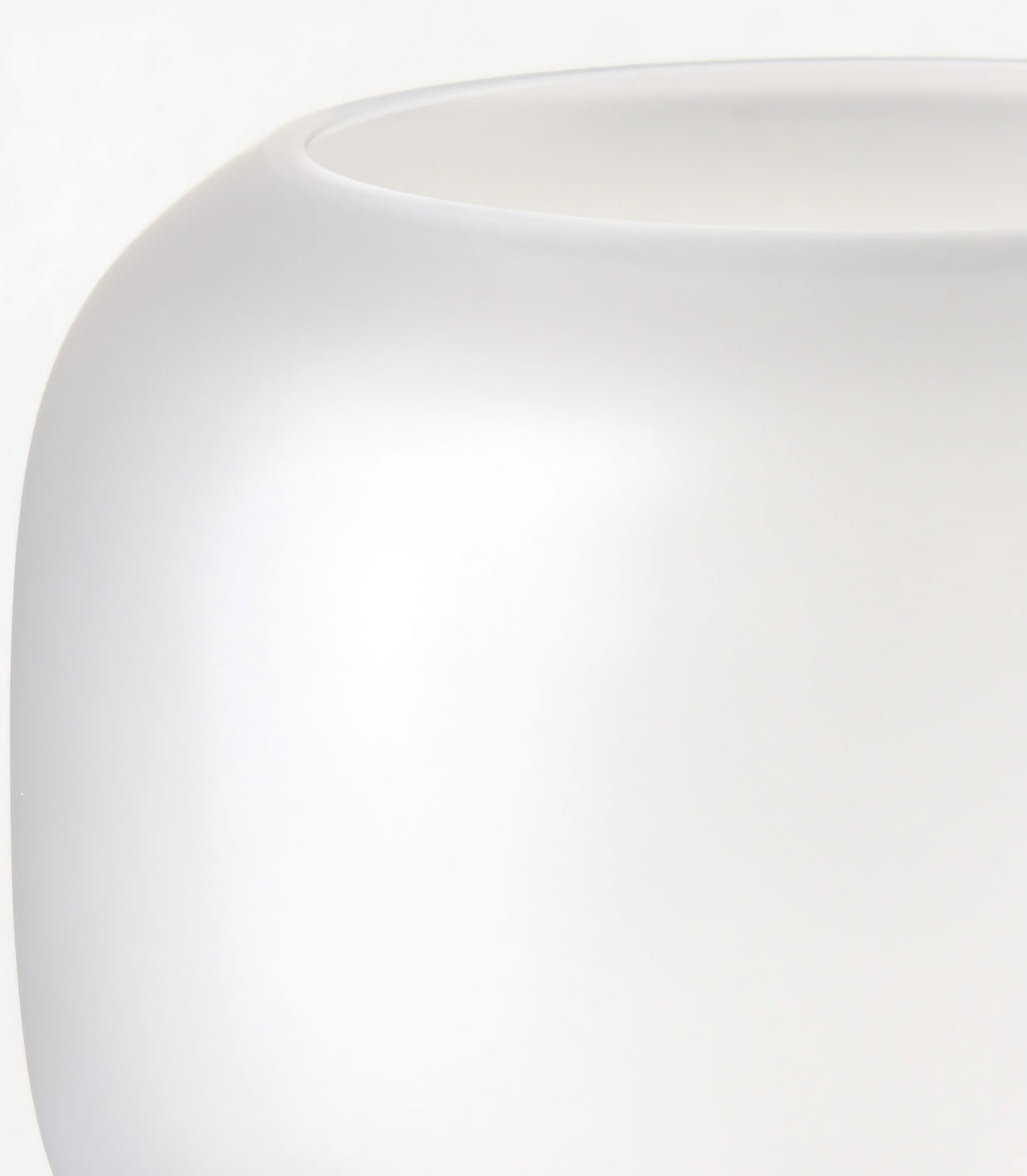 THE ONE × Coco — Round Smoked Amber Glass Hurricane Candle Holder