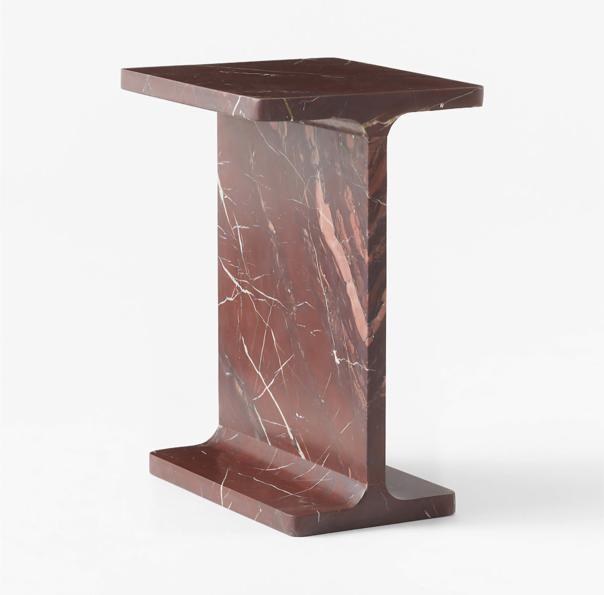 THE ONE × Ciccio — Red Marble Side Table
