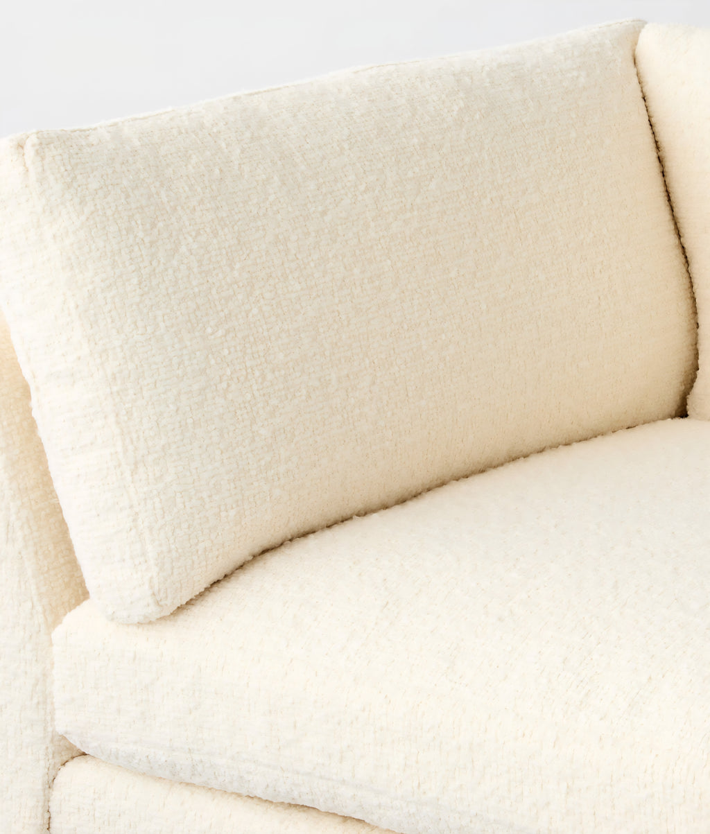 THE ONE × Stormo — Ivory Boucle Sectional Sofa