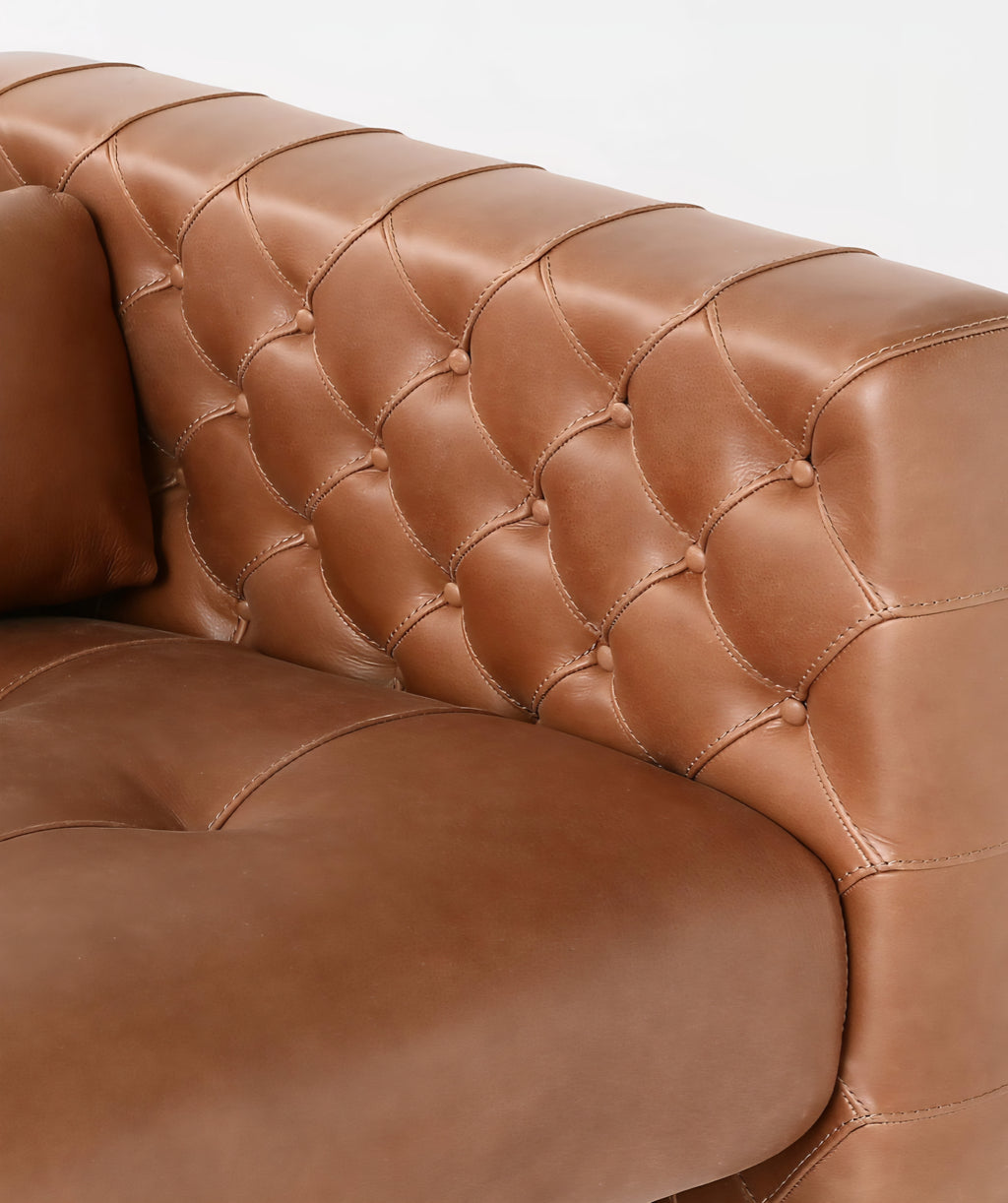 THE ONE × Marconi — Tufted Leather & Velvet Sofa