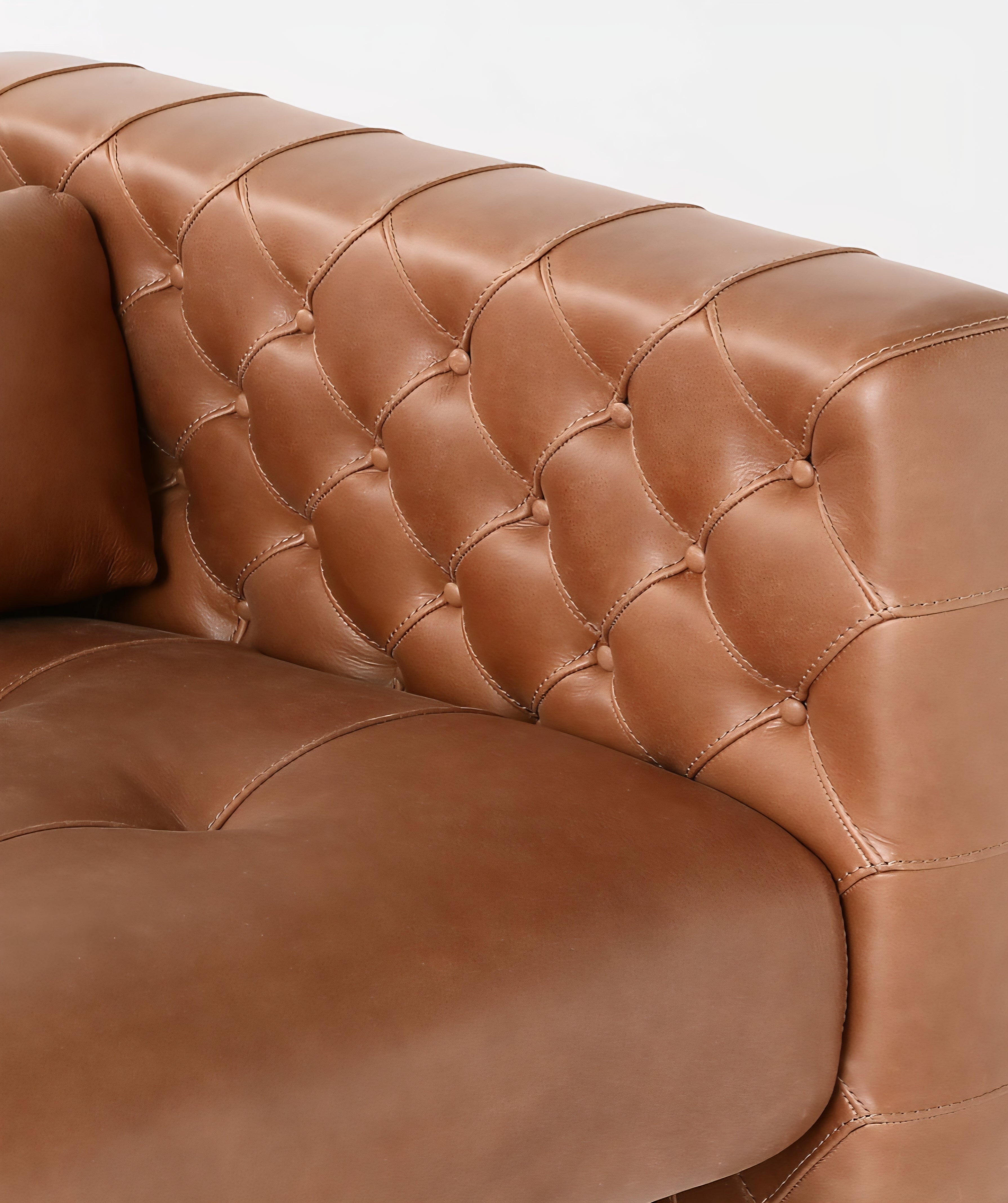 THE ONE × Marconi — Tufted Leather & Velvet Sofa