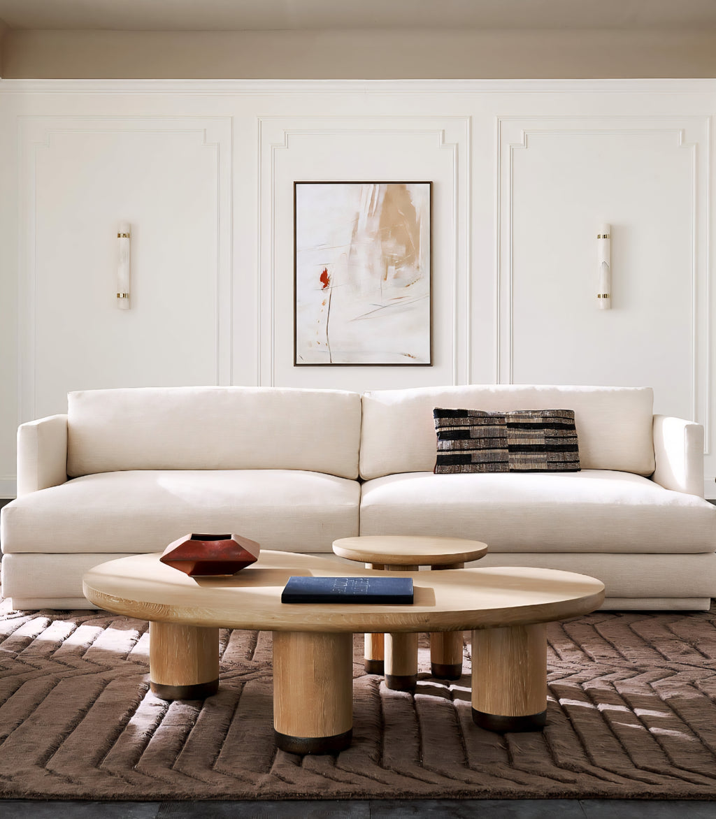 THE ONE × Seneca — Off-White Performance Fabric Sleeper Sofa
