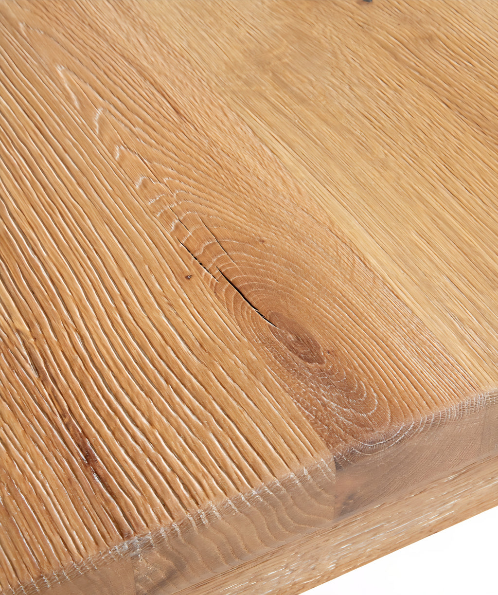 THE ONE × Terra — Natural Oak Wood Desk with Power Outlets (54")