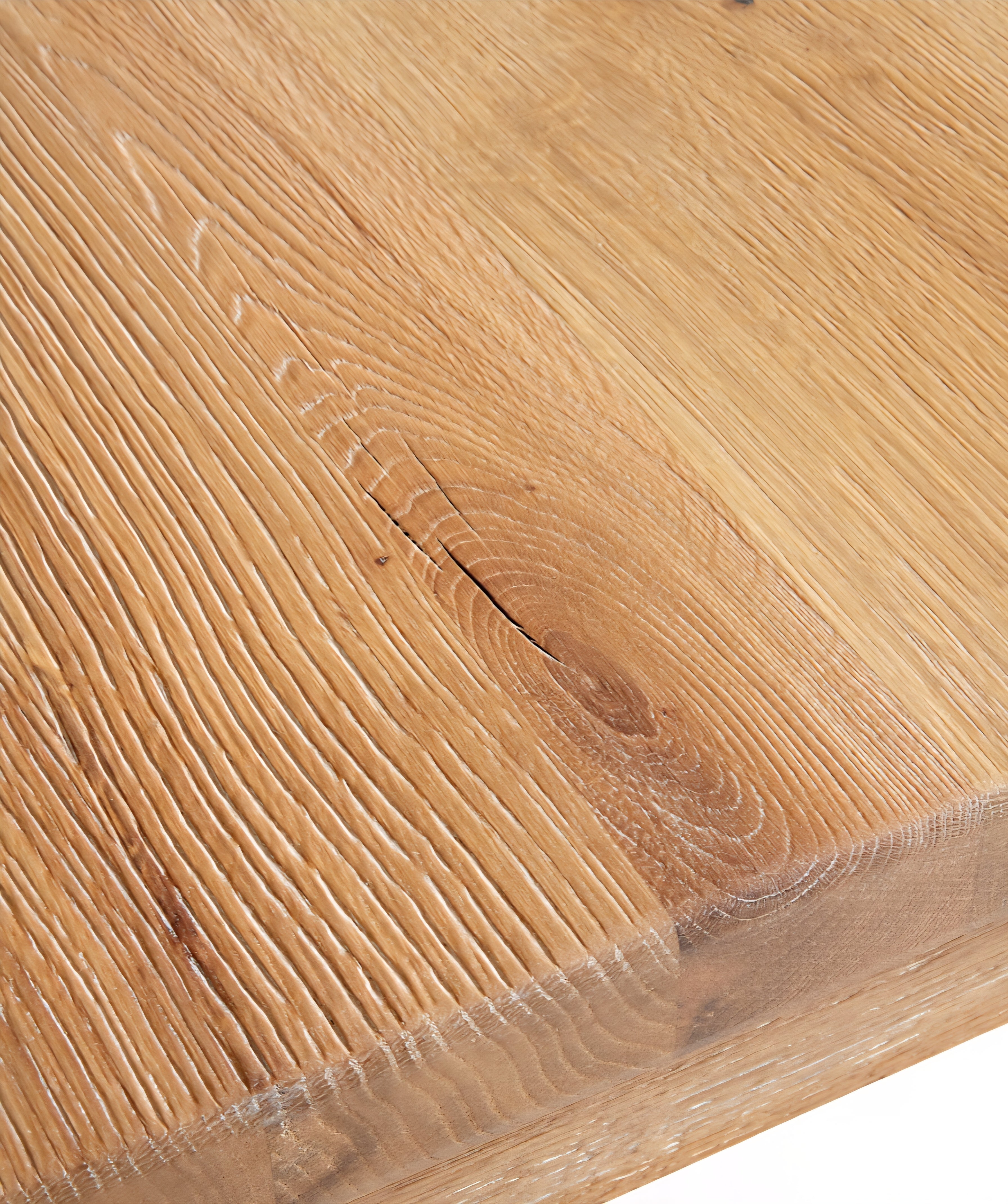 THE ONE × Terra — Natural Oak Wood Desk with Power Outlets (54")