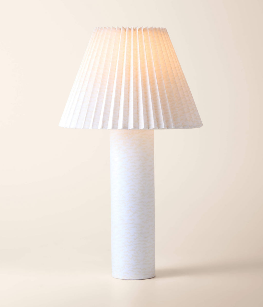 THE ONE × Scrunch — Ivory Table Lamp