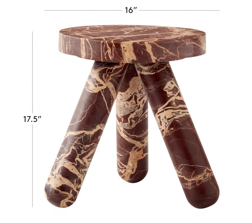 THE ONE × Jaxx — Round Marble Side Table