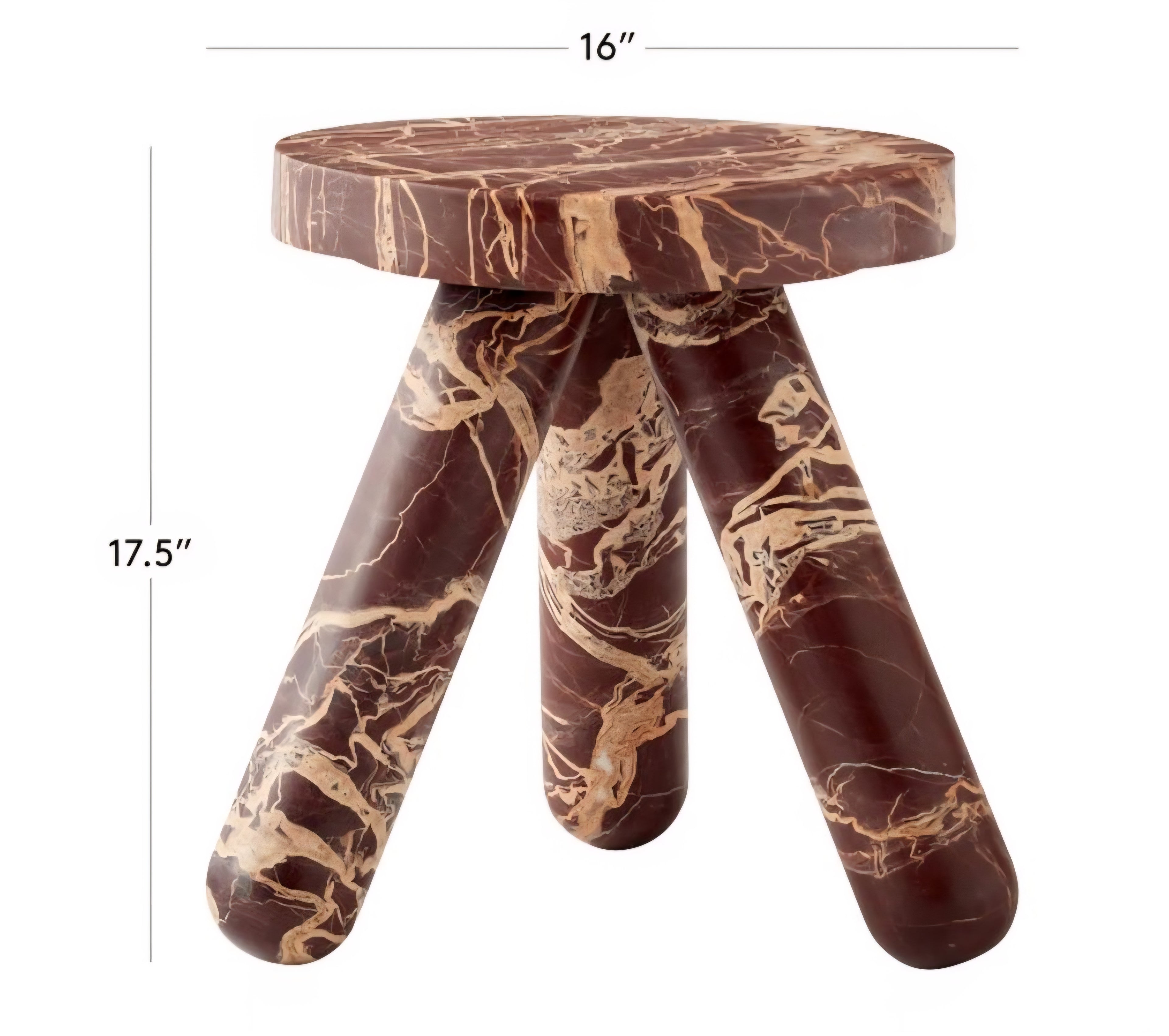 THE ONE × Jaxx — Round Marble Side Table