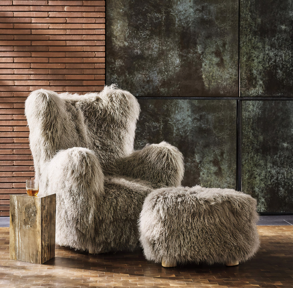THE ONE × Mongolian Sheepskin Accent Chair