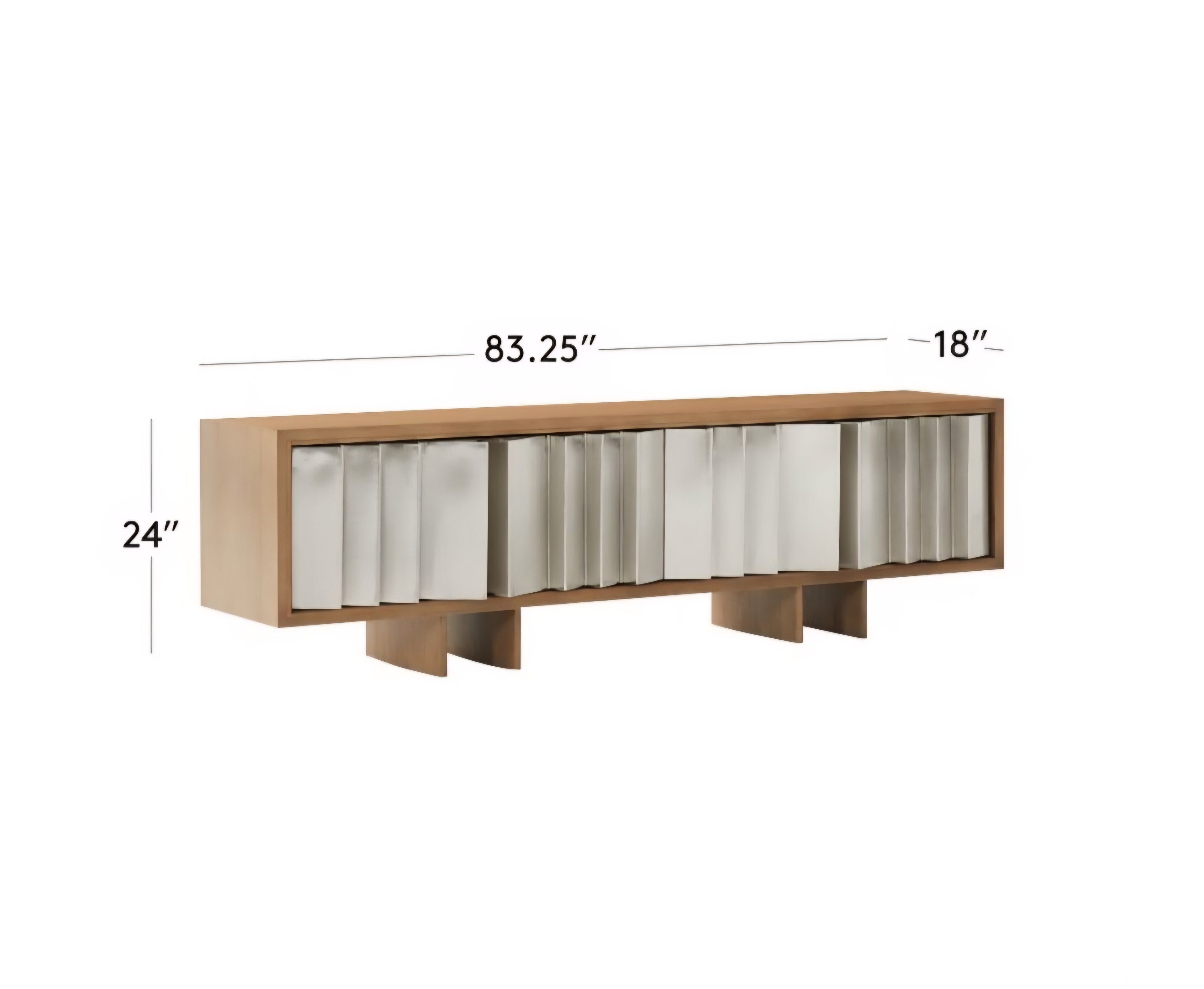 THE ONE × Kibo — Steel and Oak Media Console