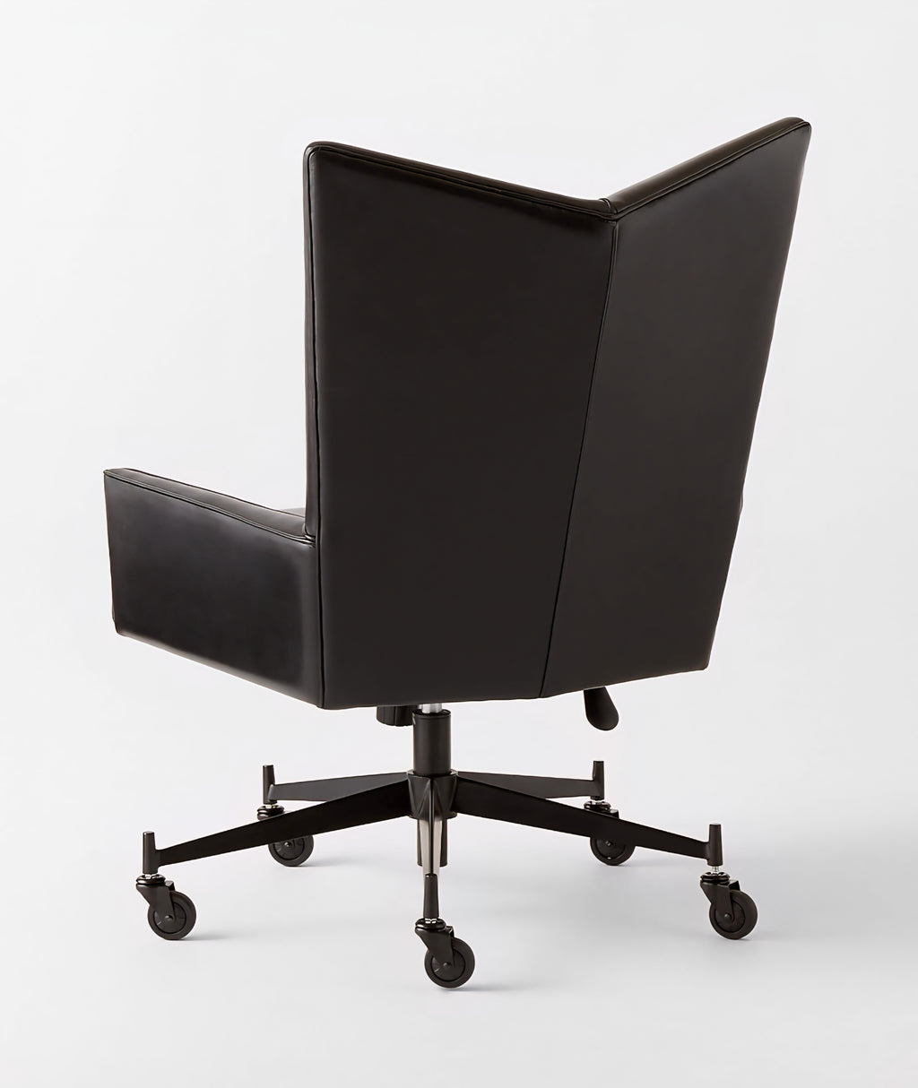 THE ONE × Bowtie — Black Leather Office Chair