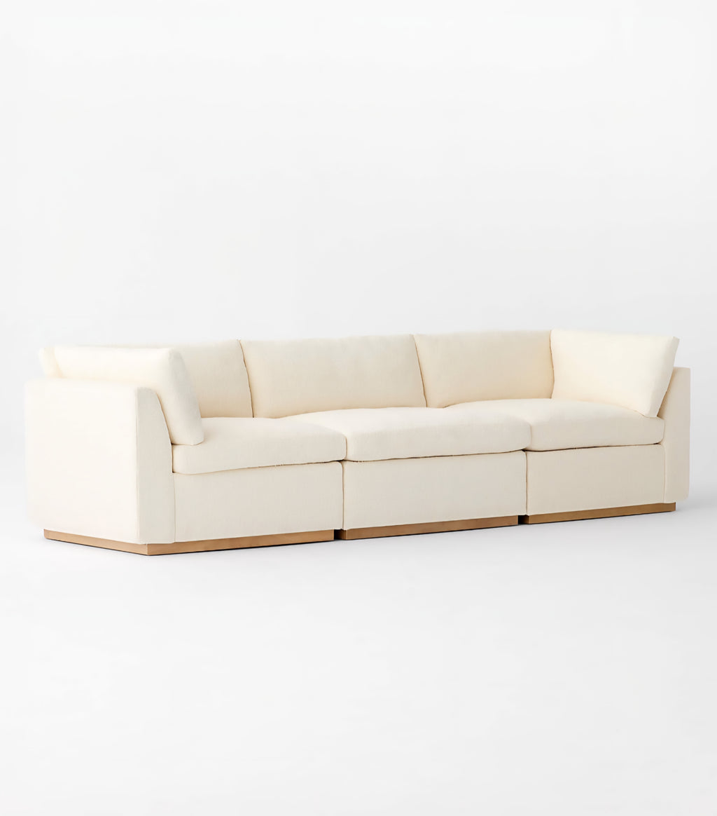 THE ONE × Stormo — Ivory Boucle Sectional Sofa