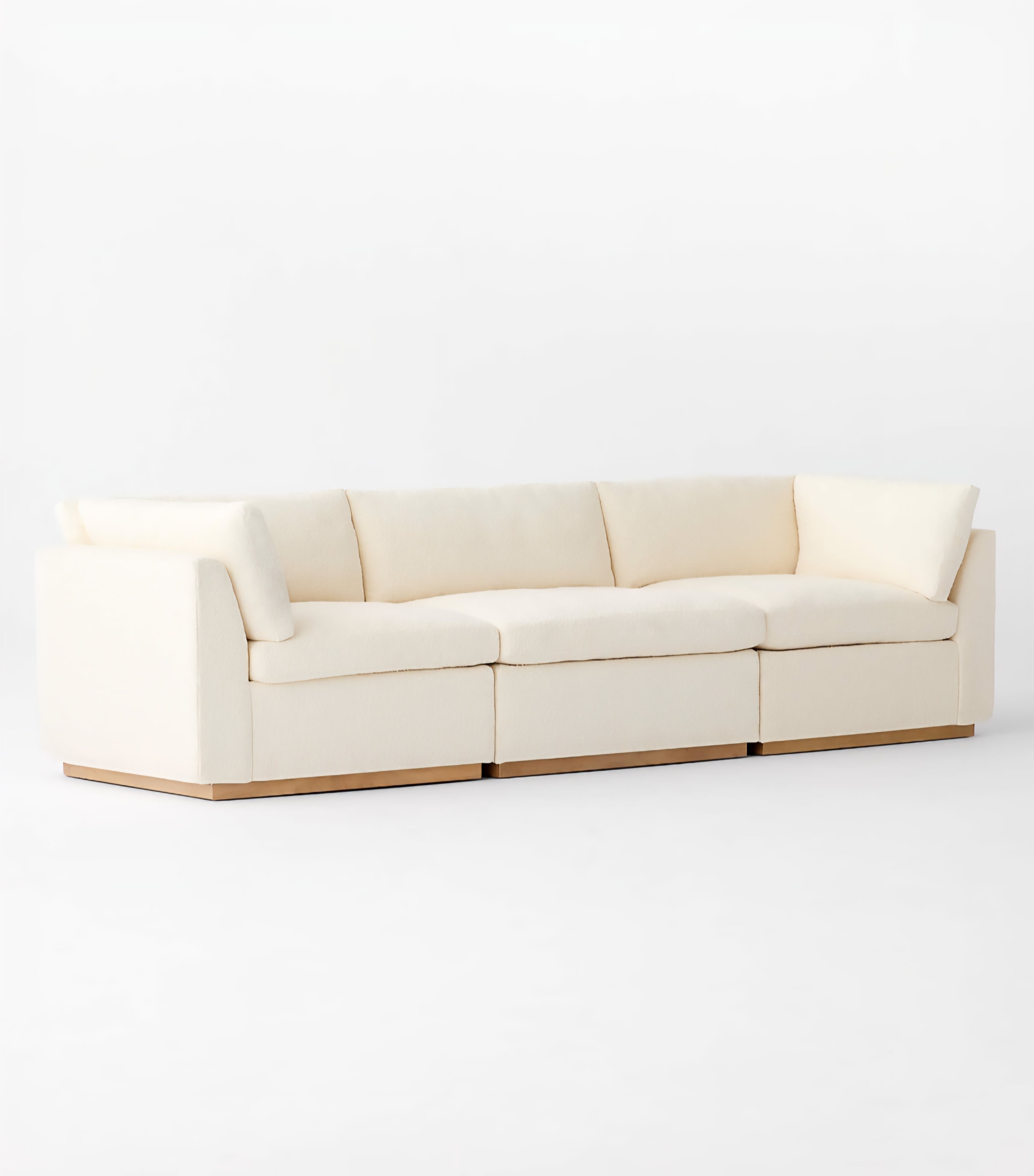 THE ONE × Stormo — Ivory Boucle Sectional Sofa