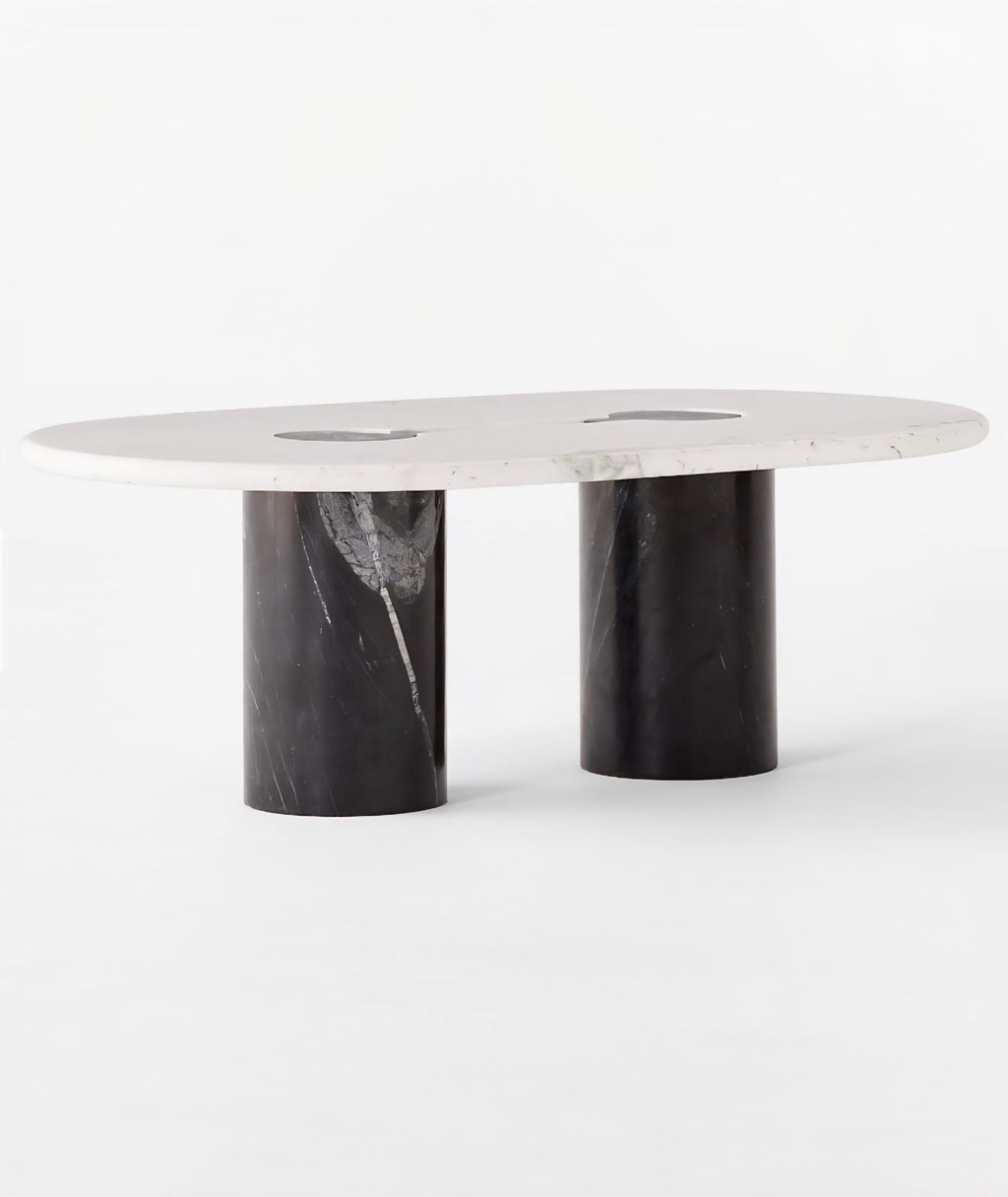 THE ONE × Liguria — Oval Marble Coffee Table