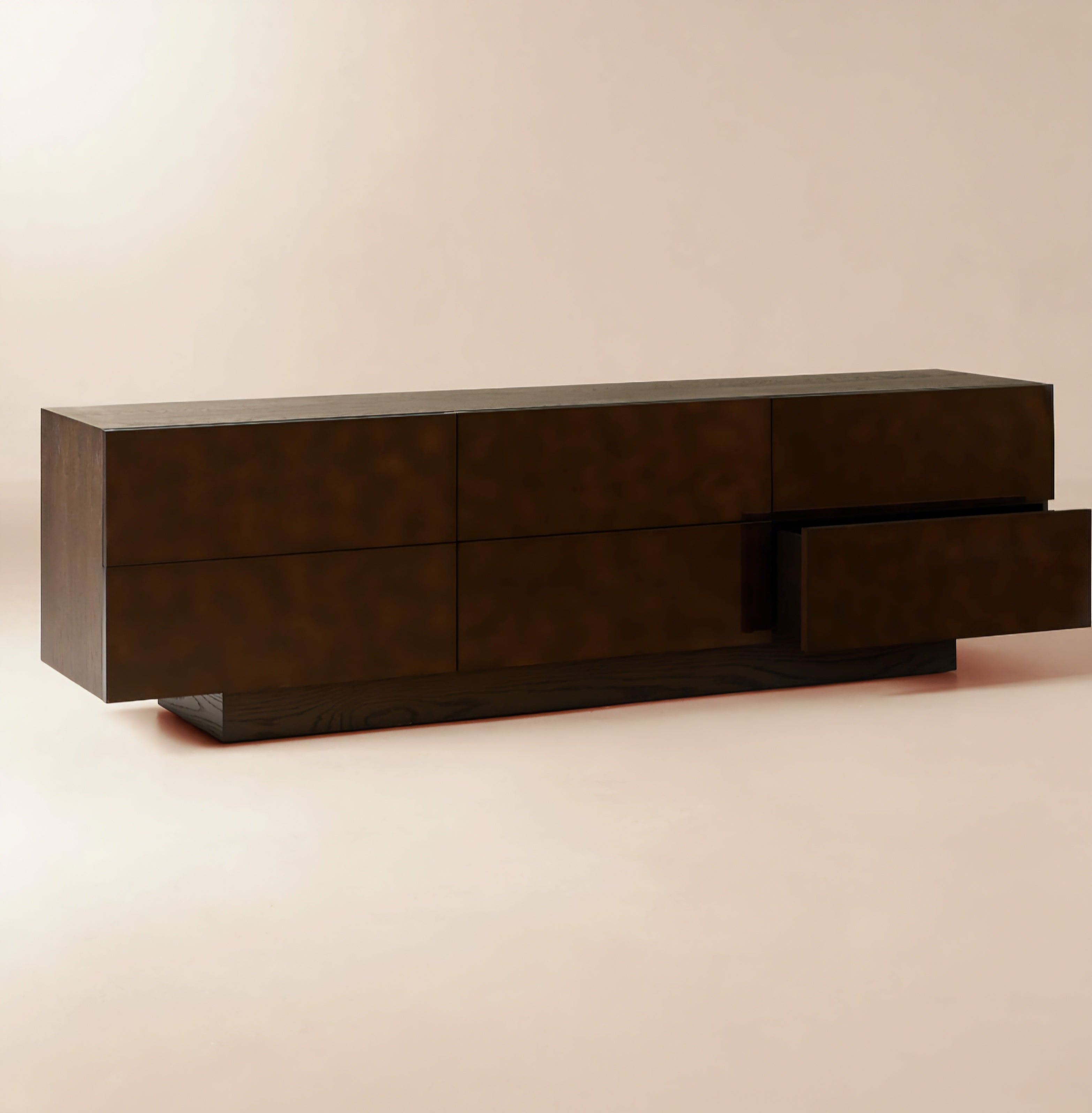 THE ONE × Hudson — Lacquered Dark Brown Wood Dresser