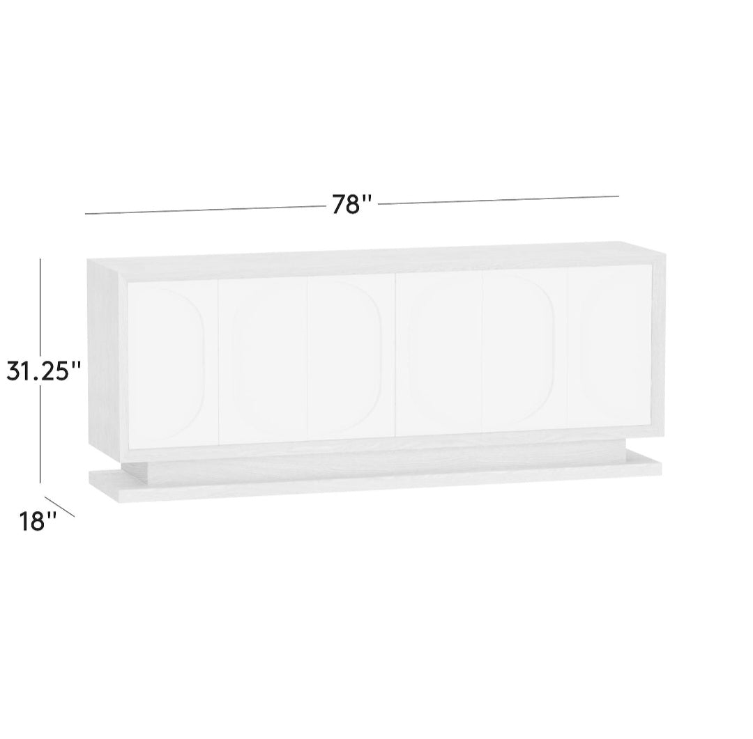 THE ONE × Anderson — Leather and Wood Credenza