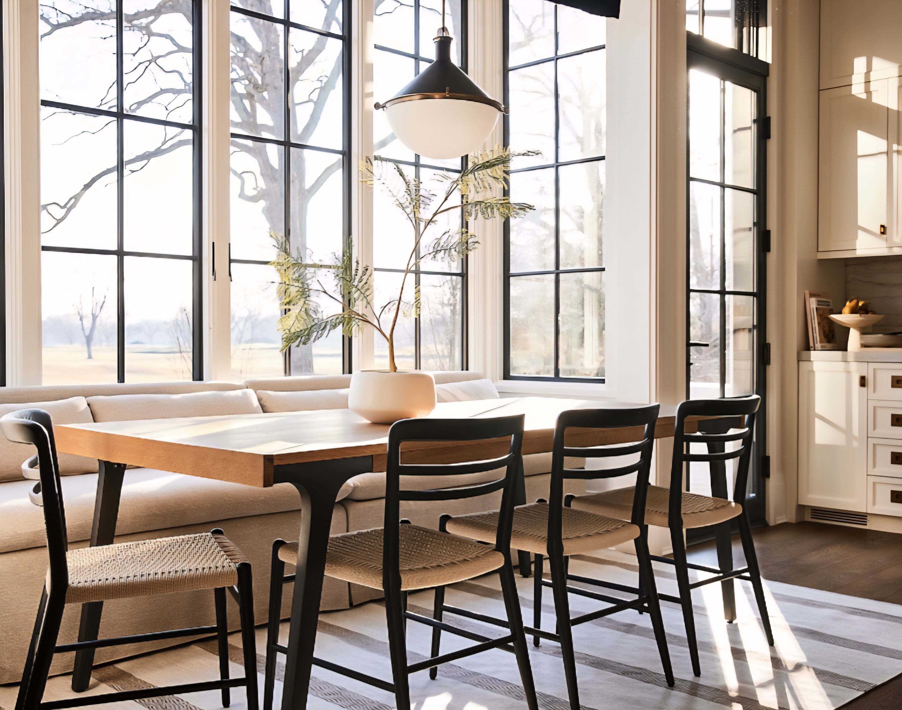 THE ONE × Lakin — White Oak Wood Extendable Dining Table