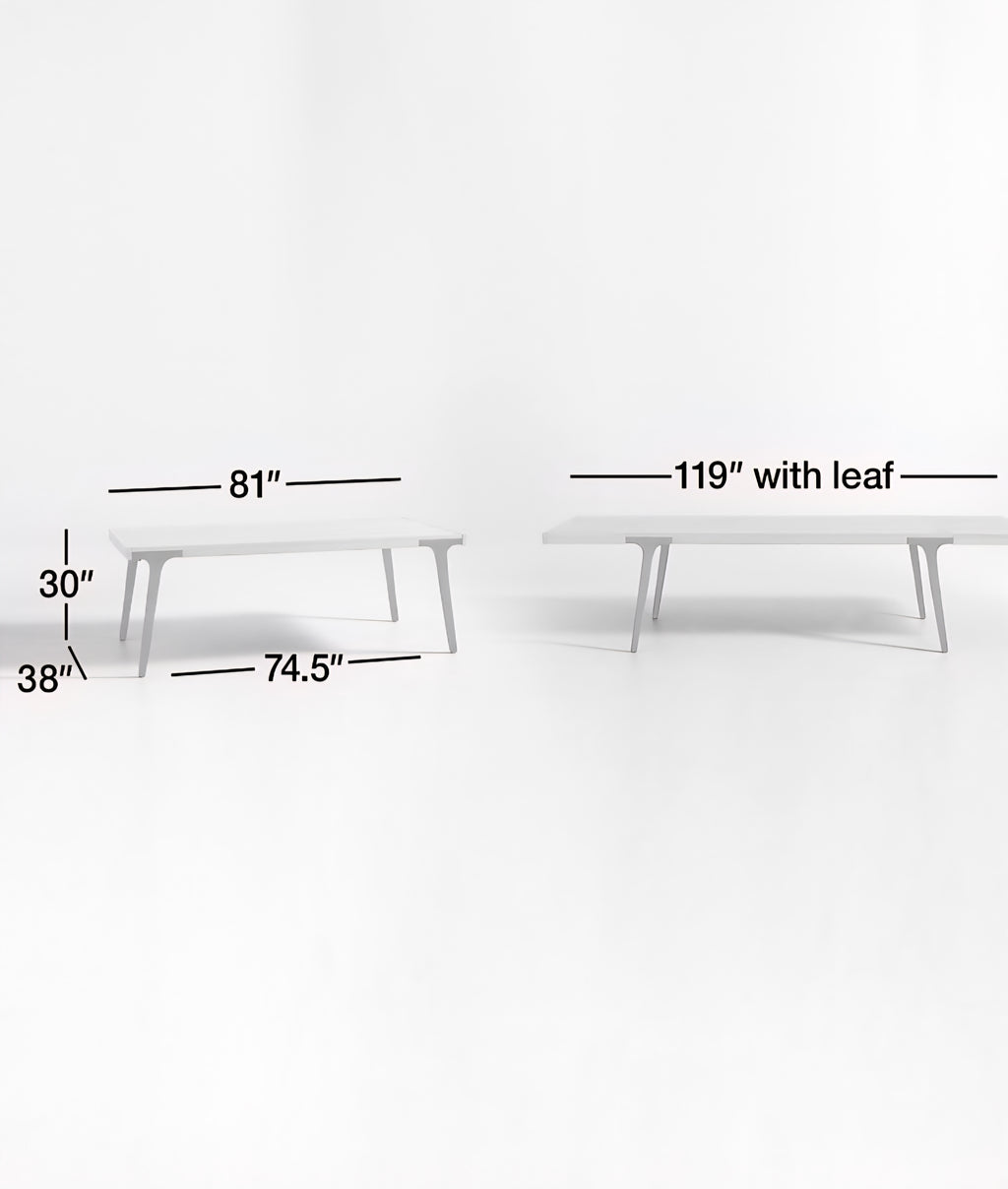 THE ONE × Lakin — White Oak Wood Extendable Dining Table