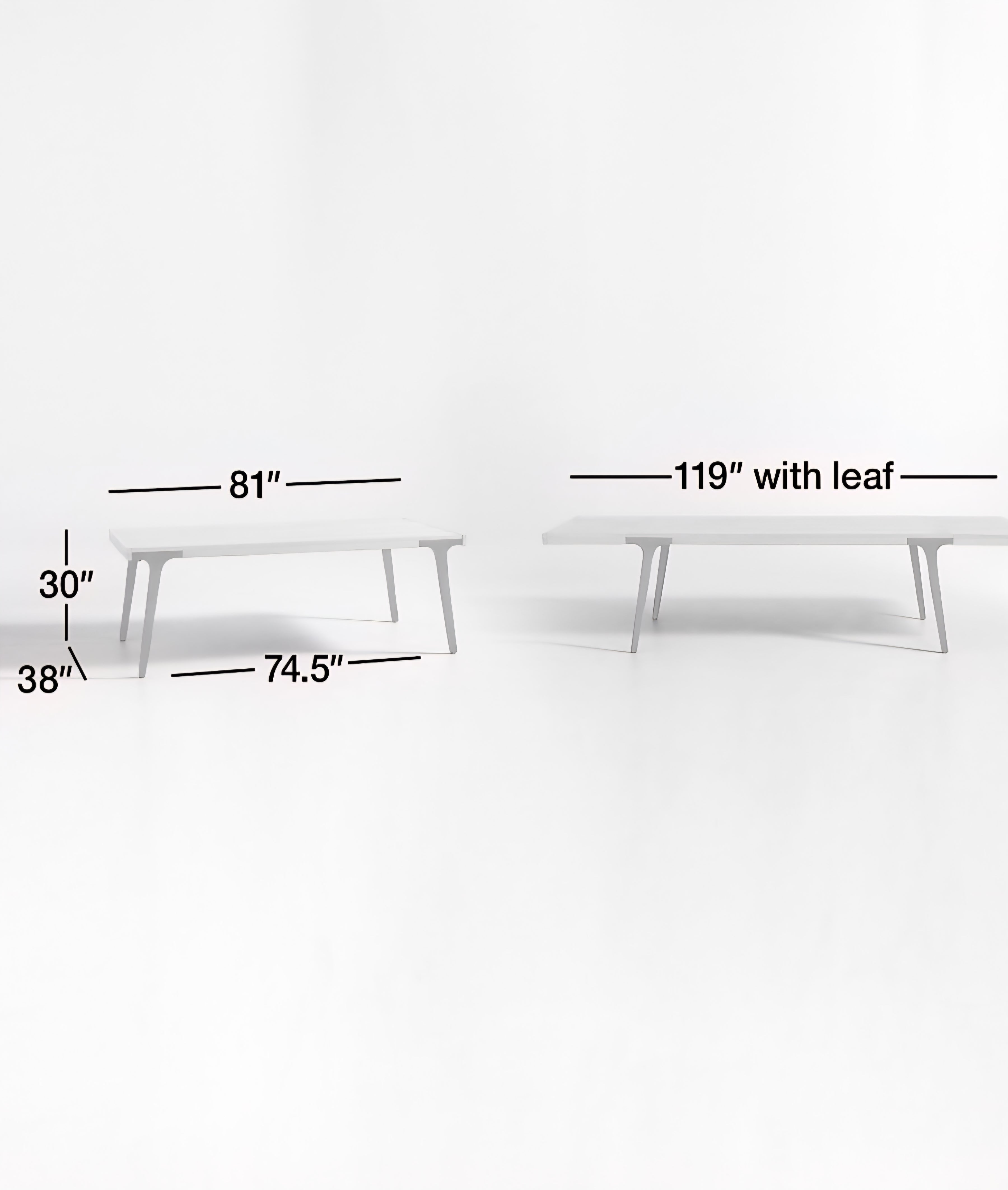 THE ONE × Lakin — White Oak Wood Extendable Dining Table