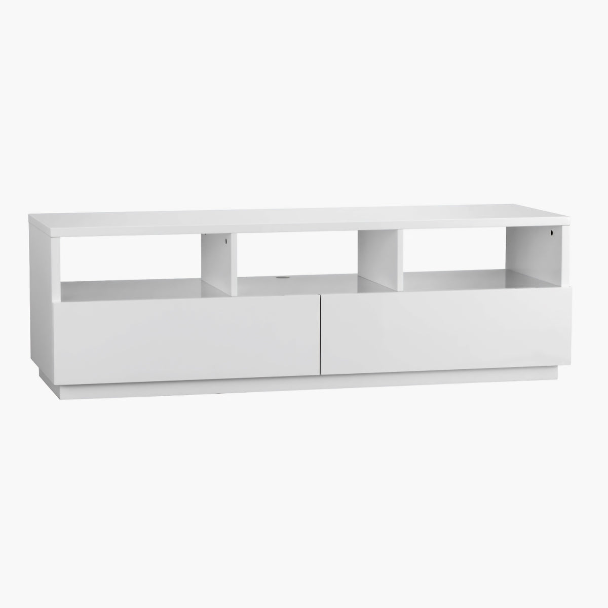 THE ONE × Chill — White High‑Gloss Media Console