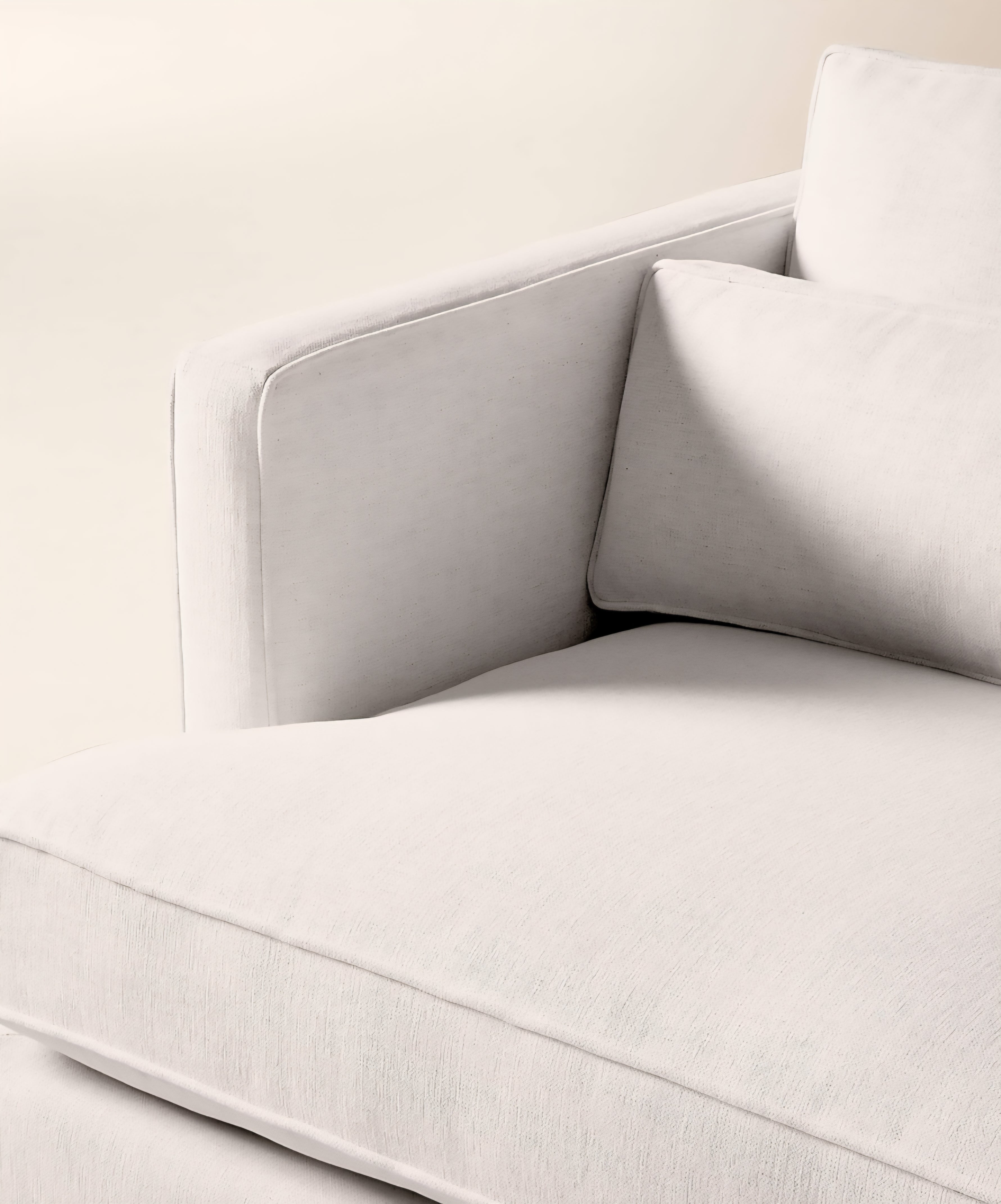 THE ONE × Eastman — White Performance Fabric Sofa