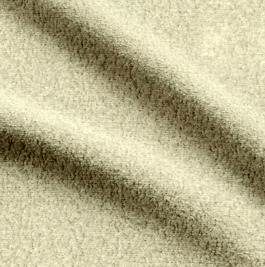 THE ONE × Fitz — Channeled White Boucle Loveseat