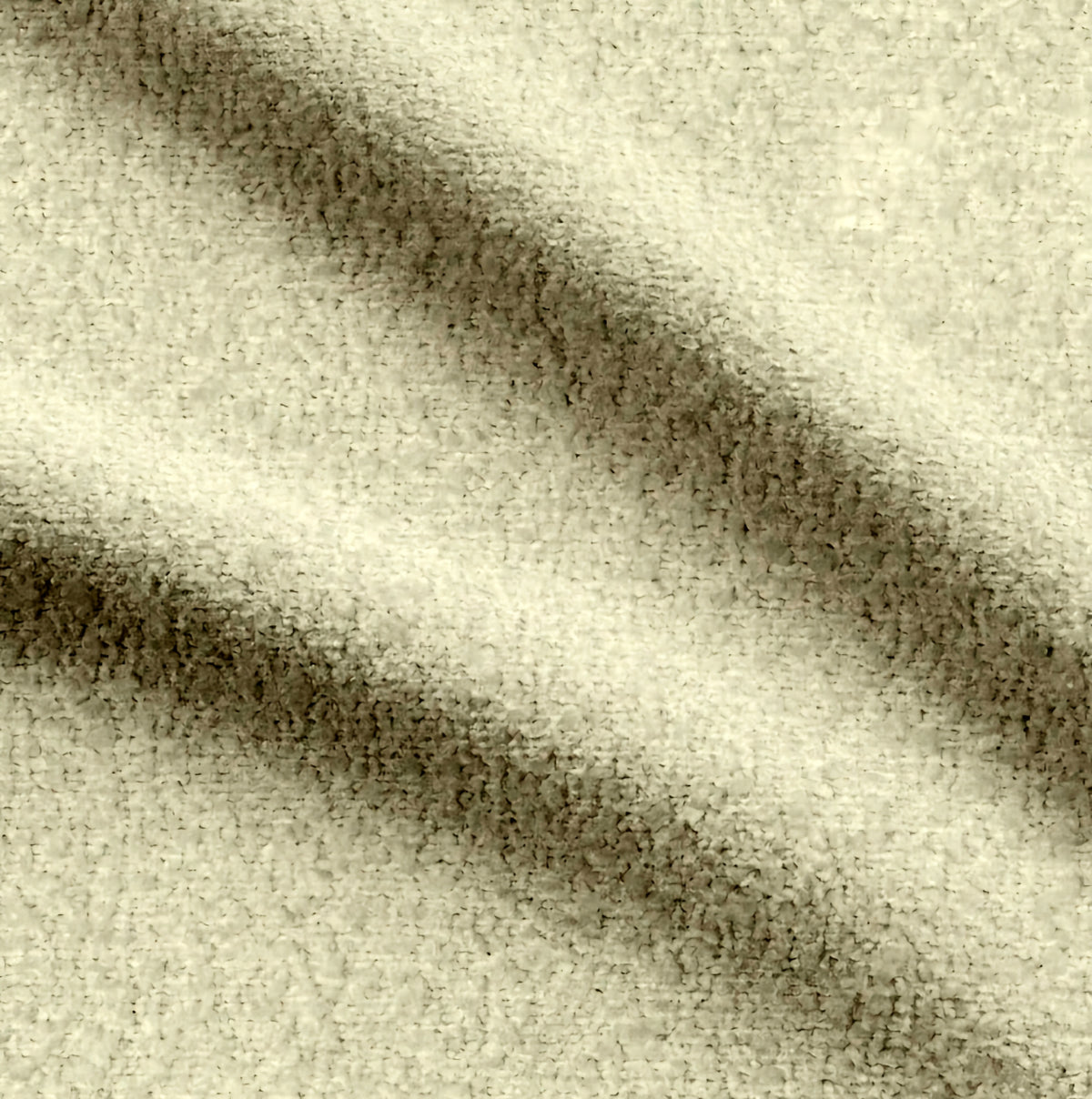 THE ONE × Fitz — Channeled White Boucle Loveseat