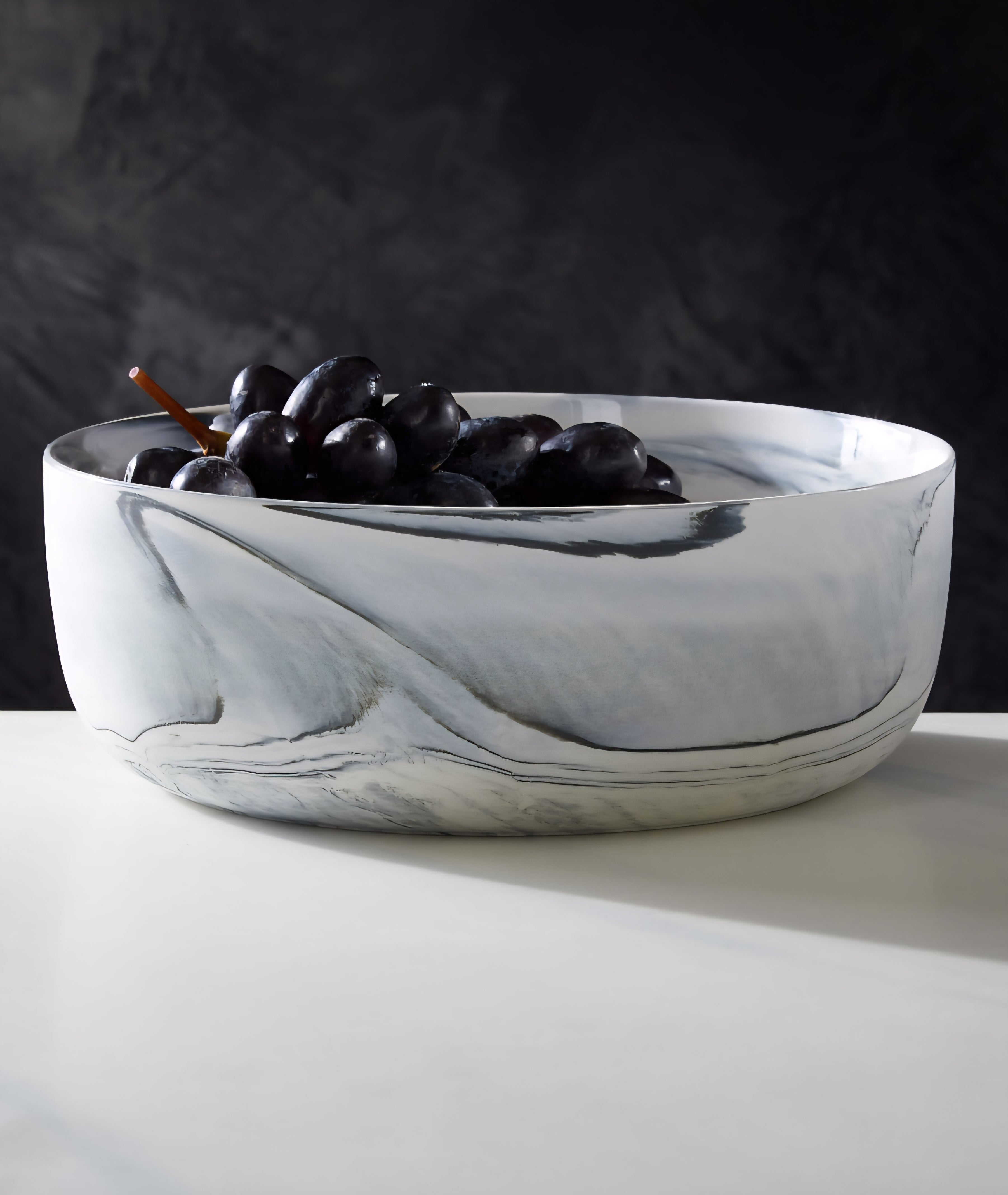 THE ONE × Swirl — Black and White Serving Bowl