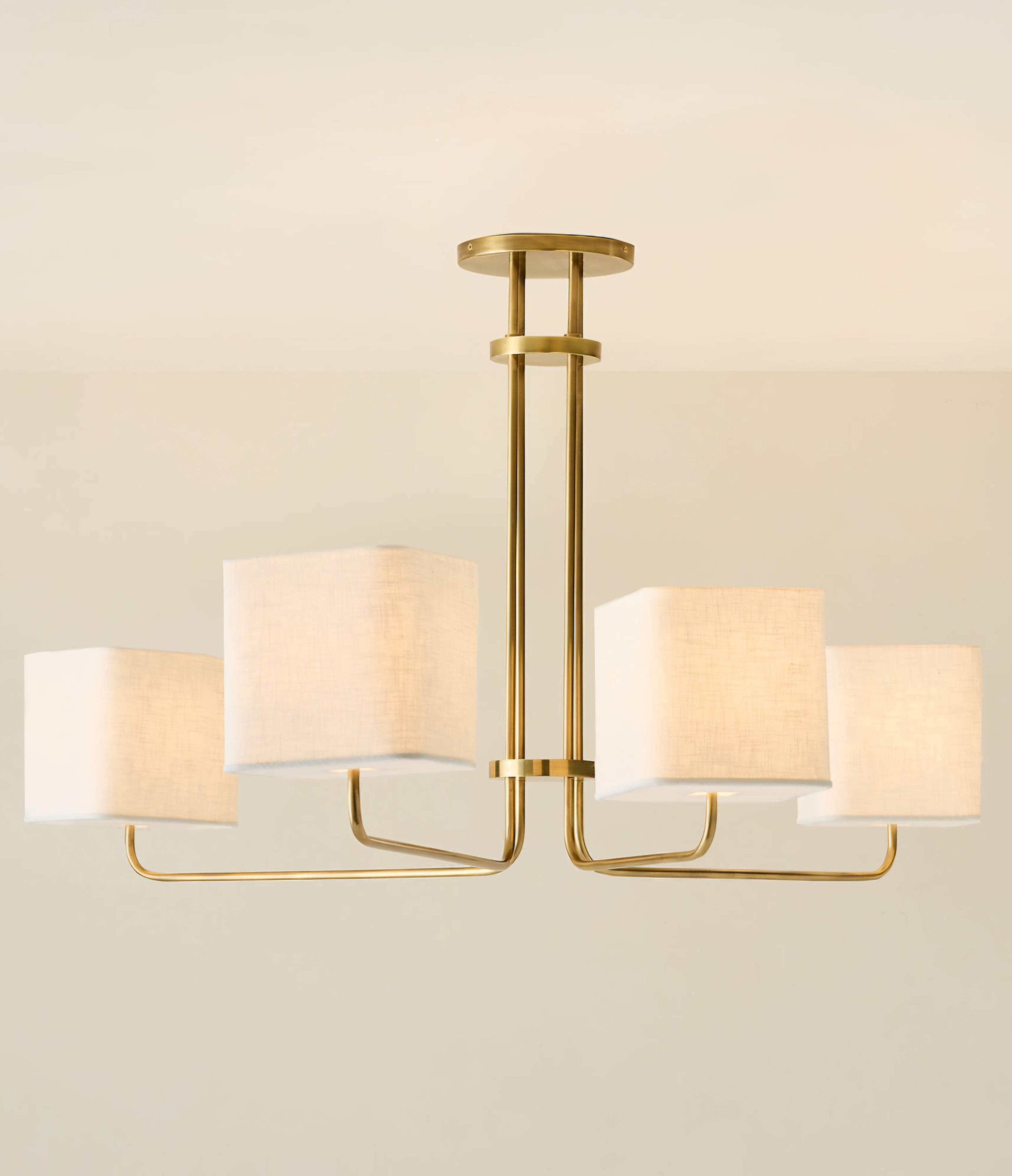 THE ONE × Archer — Multi-Arm Aged Brass Chandelier