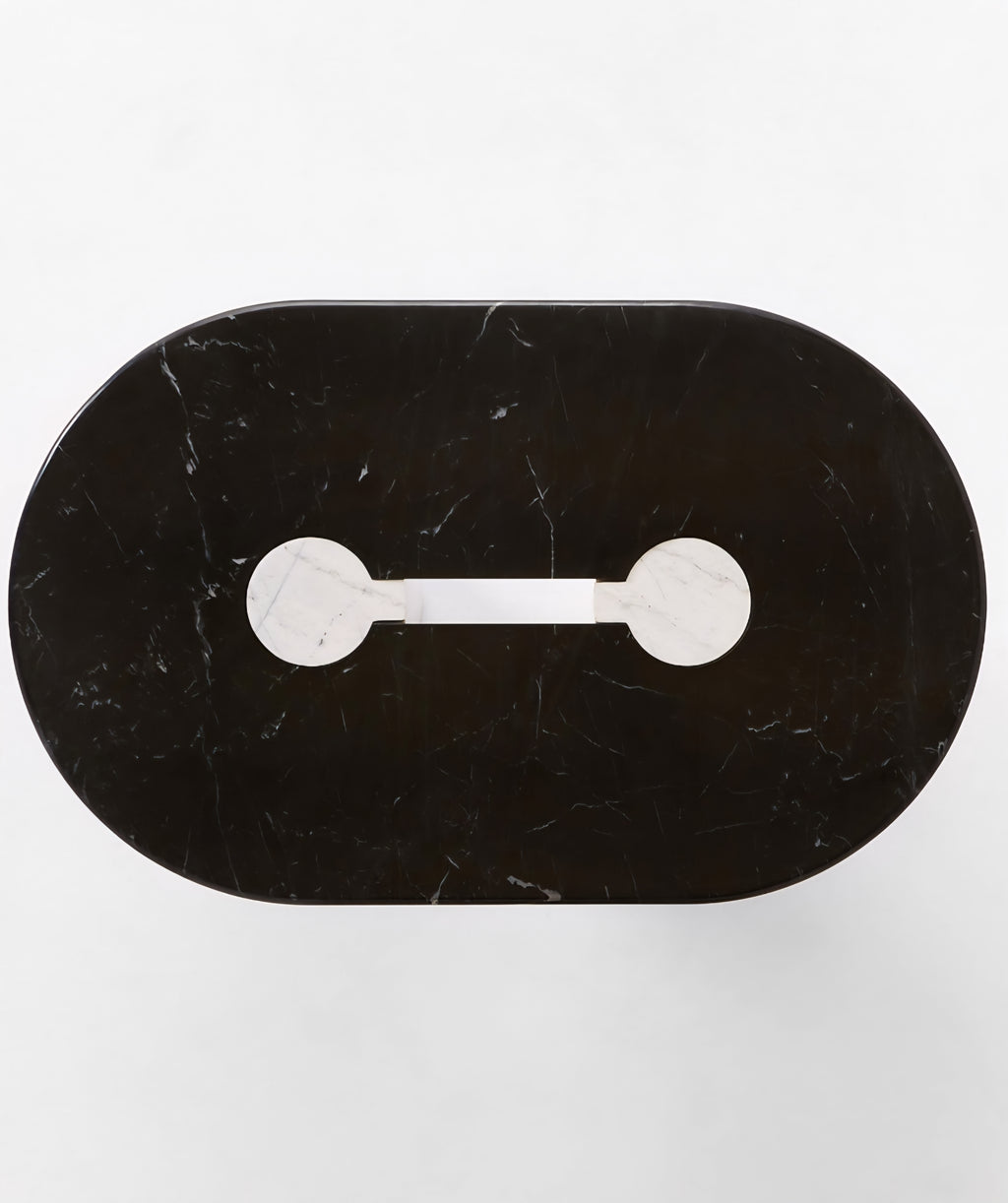 THE ONE × Liguria — Oval Marble Coffee Table