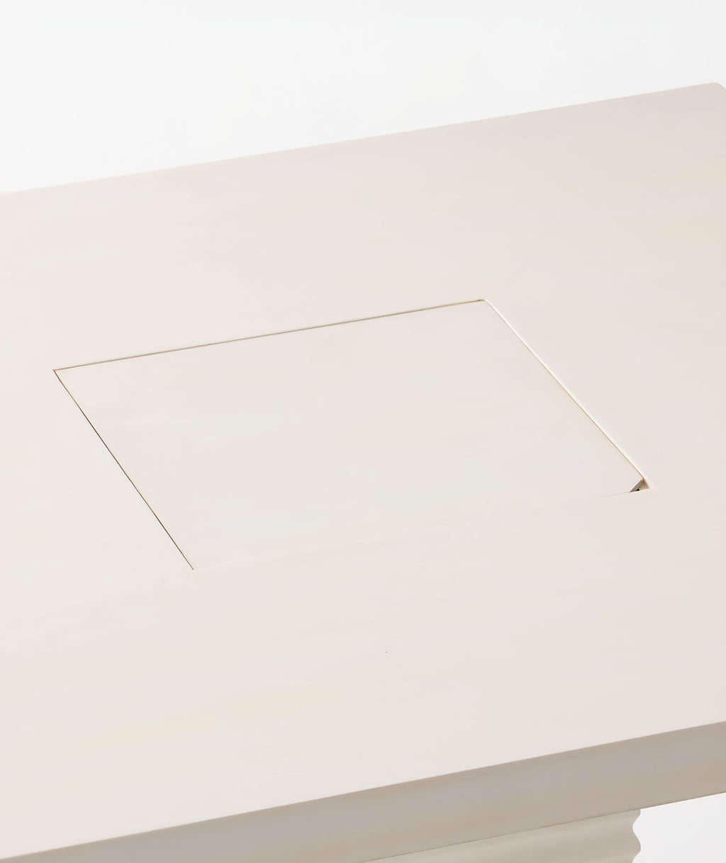 THE ONE × Check — White Swirled Resin Game Table