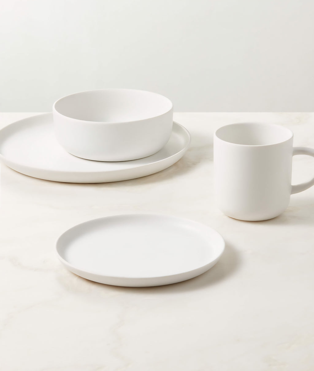 THE ONE × Mori — 4-Piece Matte Dinnerware Set