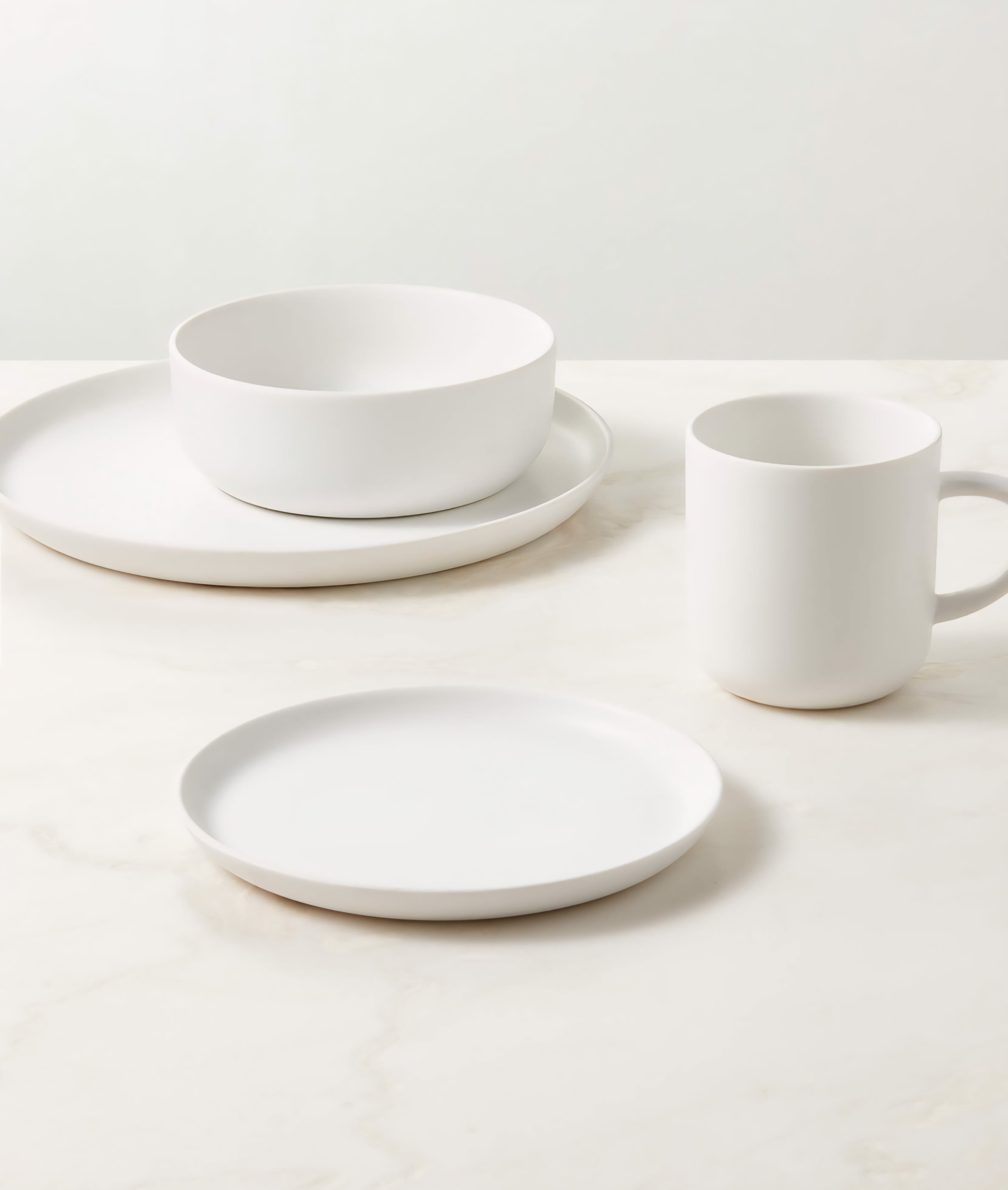 THE ONE × Mori — 4-Piece Matte Dinnerware Set