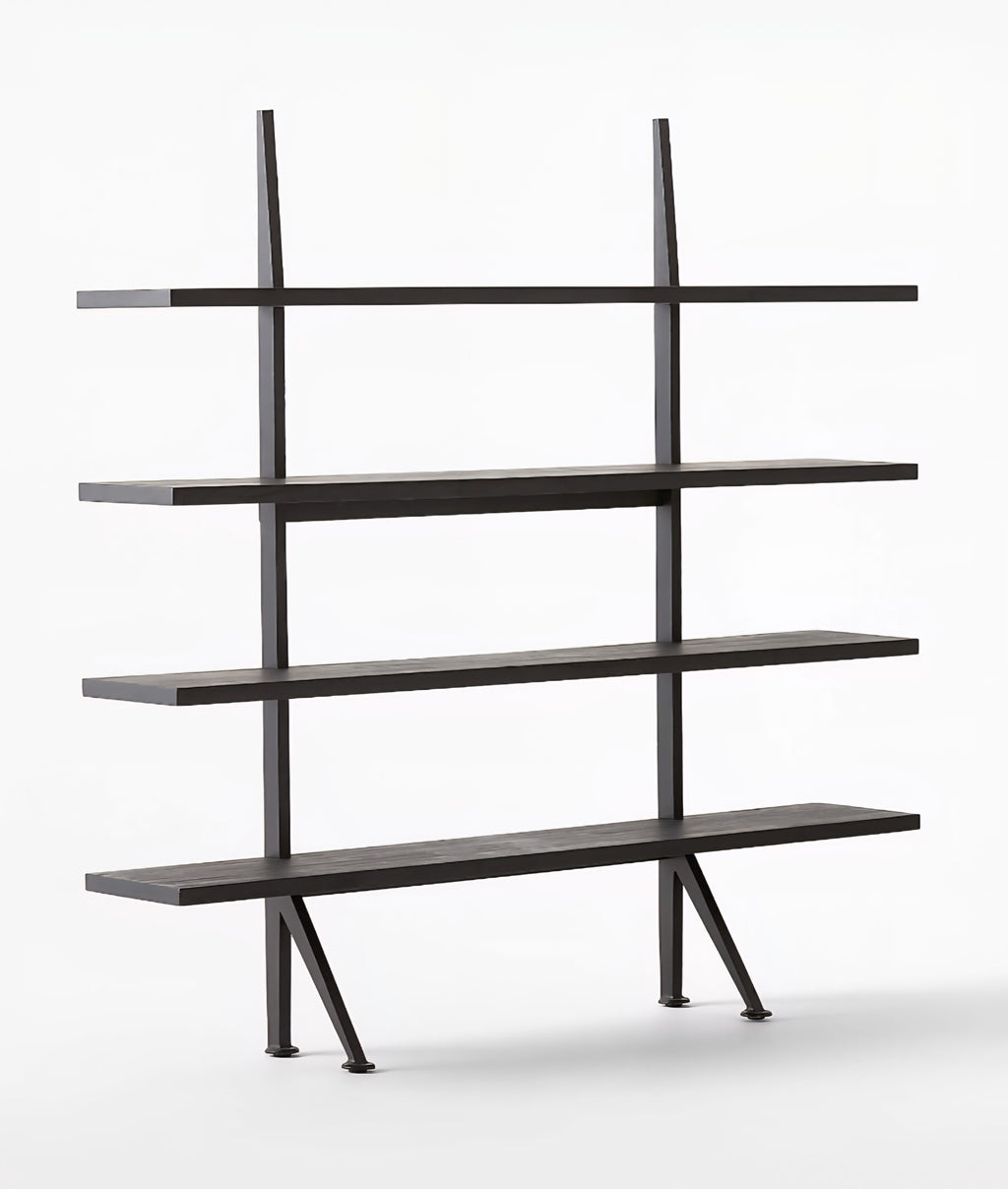 THE ONE × Azzurra — Black Metal and Wood Bookshelf