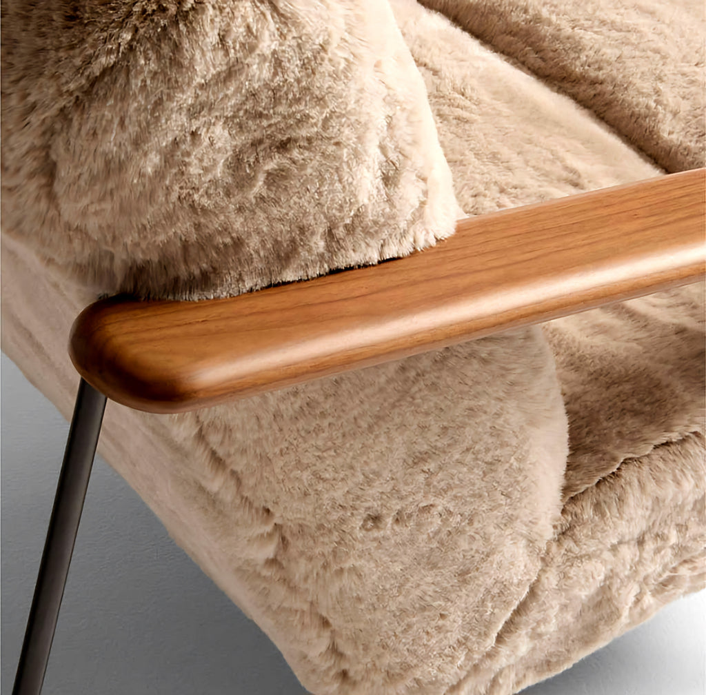 THE ONE × Chalet — Faux Fur Accent Chair