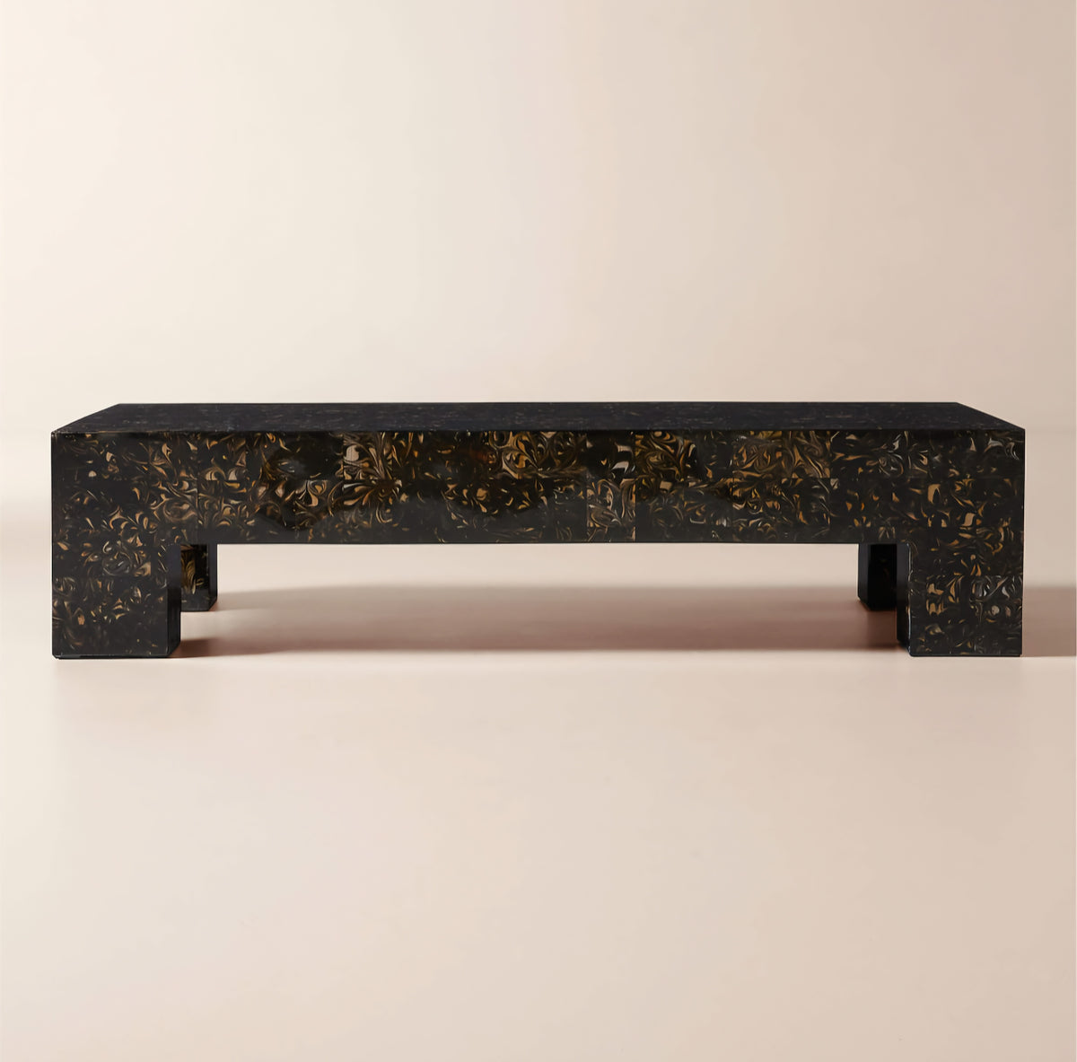 THE ONE × Scatola — Brown Burl Wood Coffee Table