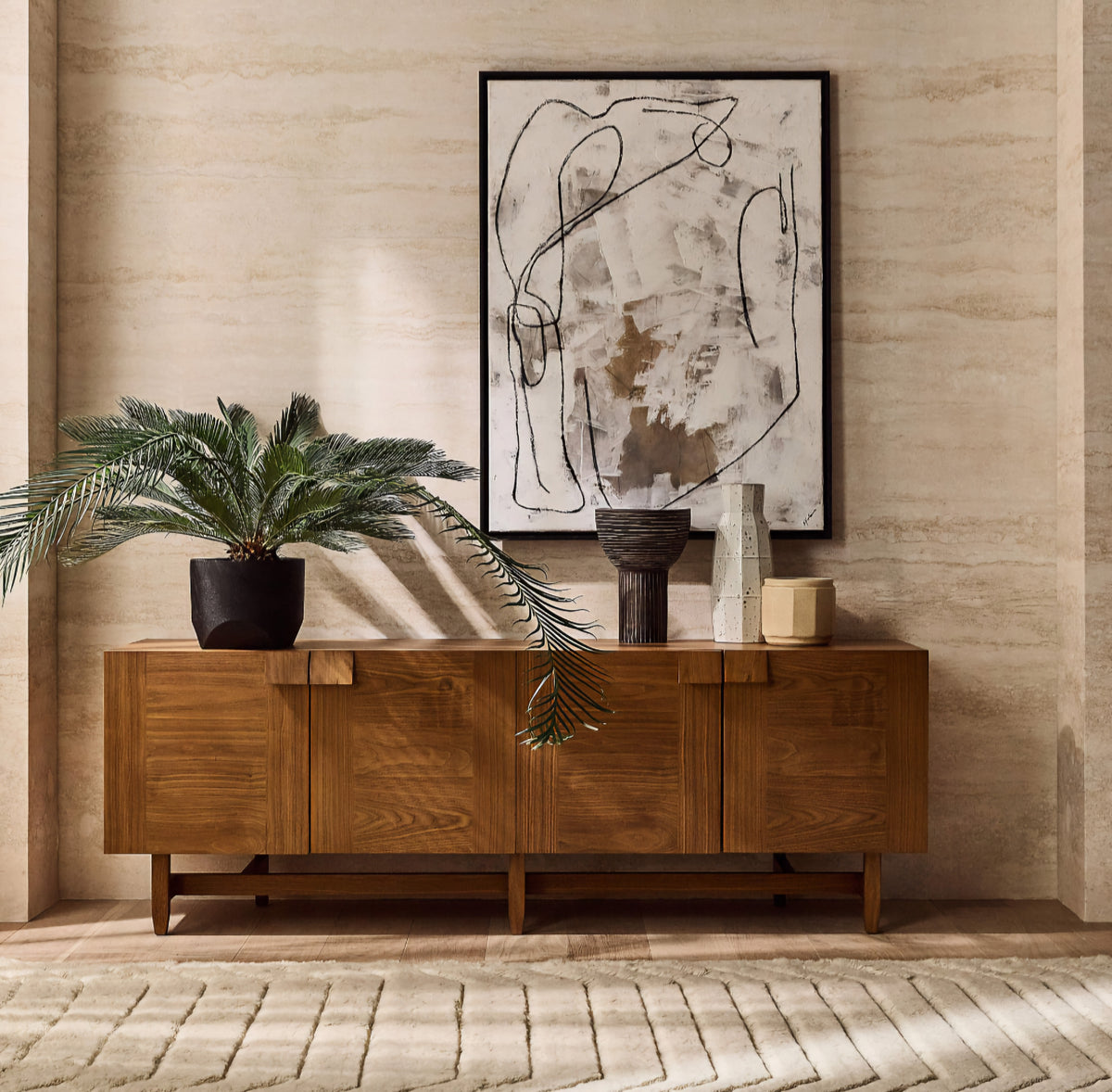 THE ONE × Coronado — Walnut Wood Credenza