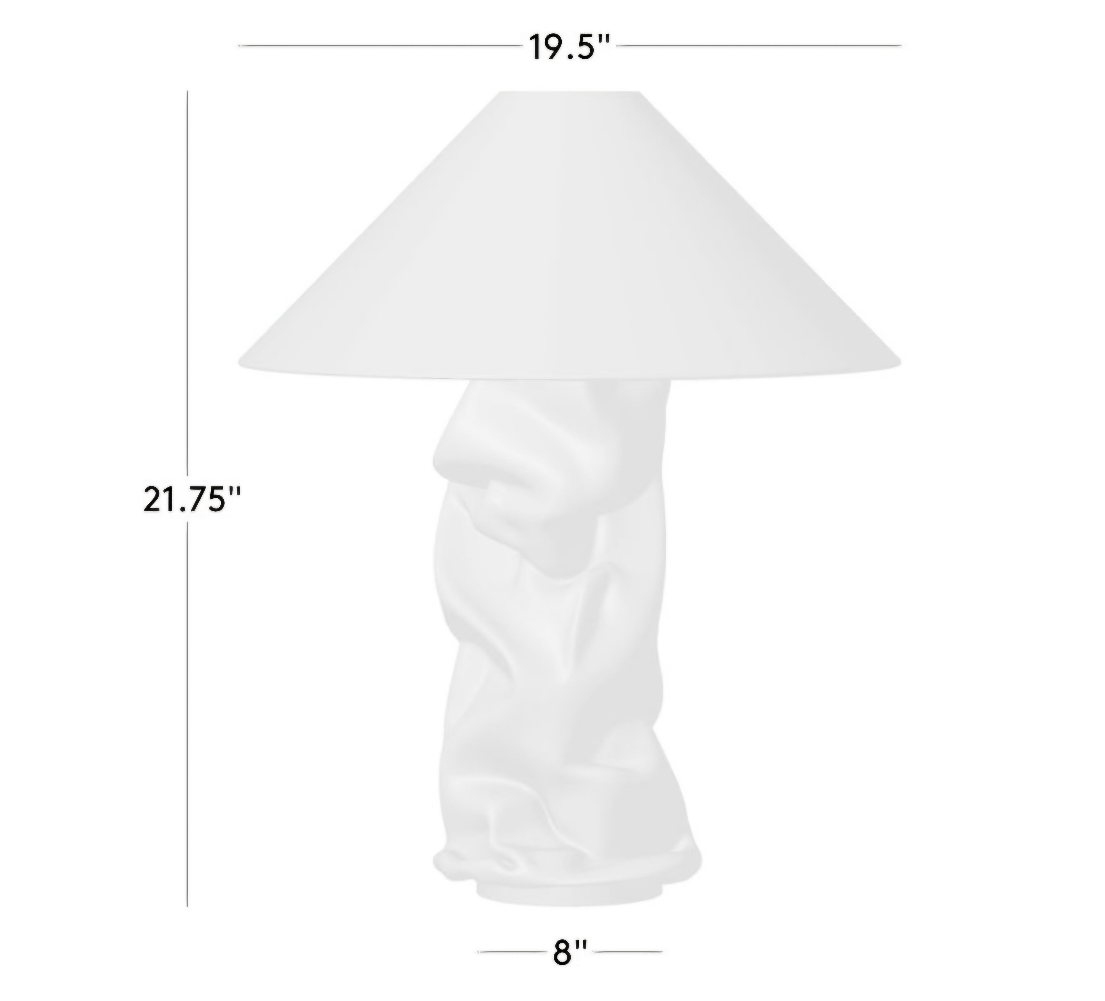 THE ONE × Hendrix — White Resin Table Lamp