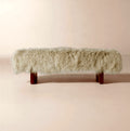 THE ONE × Socca — Sheepskin Upholstered Bench