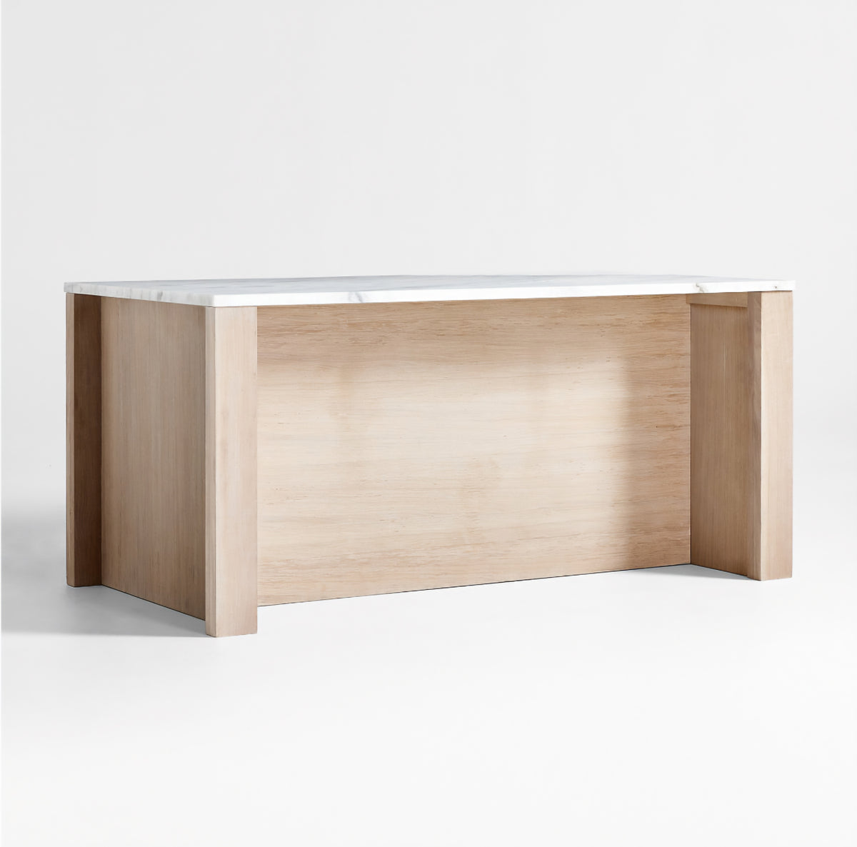 THE ONE × Terra — Marble Top Kitchen Island with Storage (78")