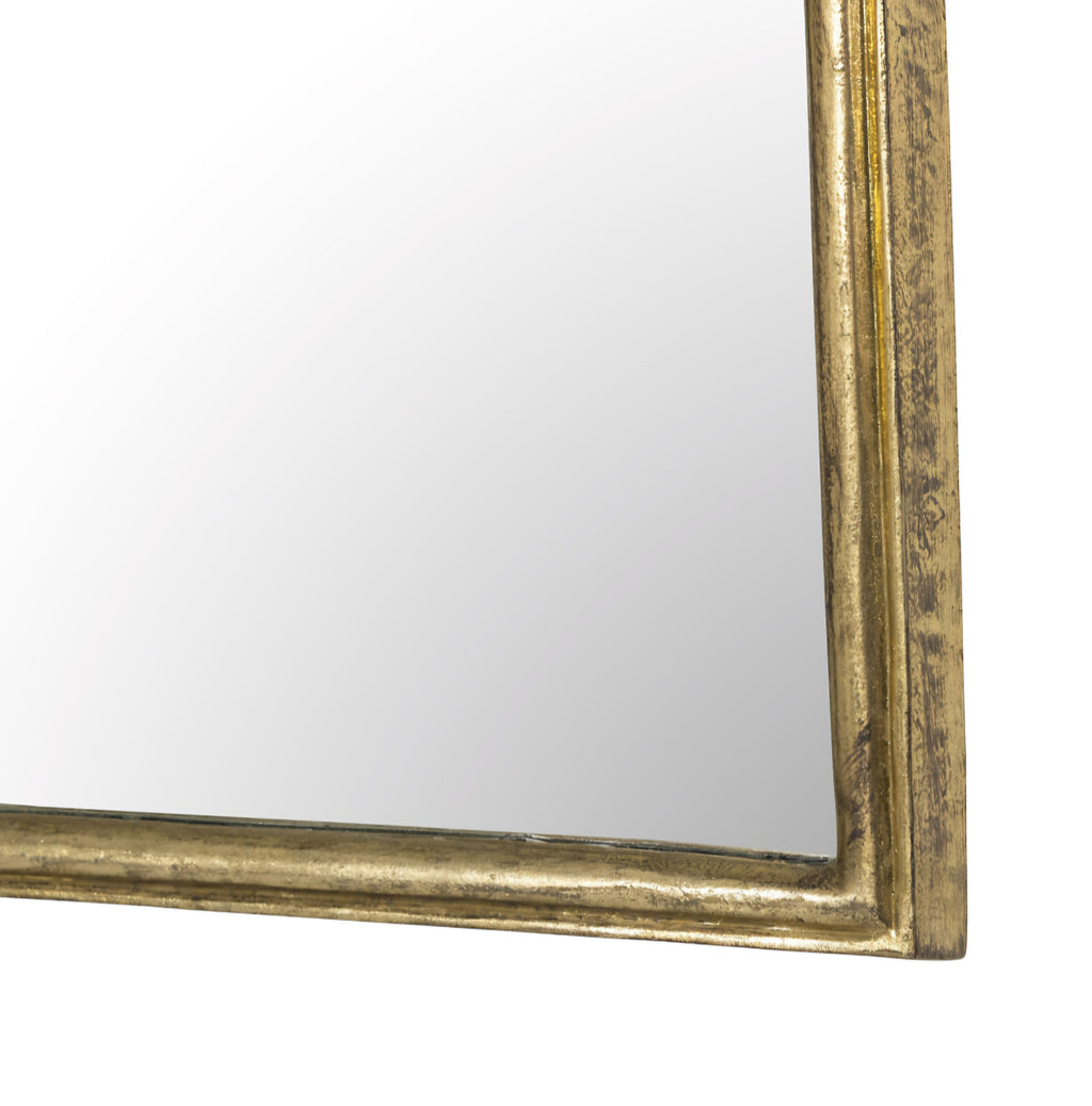 THE ONE × Amelie — Antique Brass Mantel Mirror 39.5" x 36"