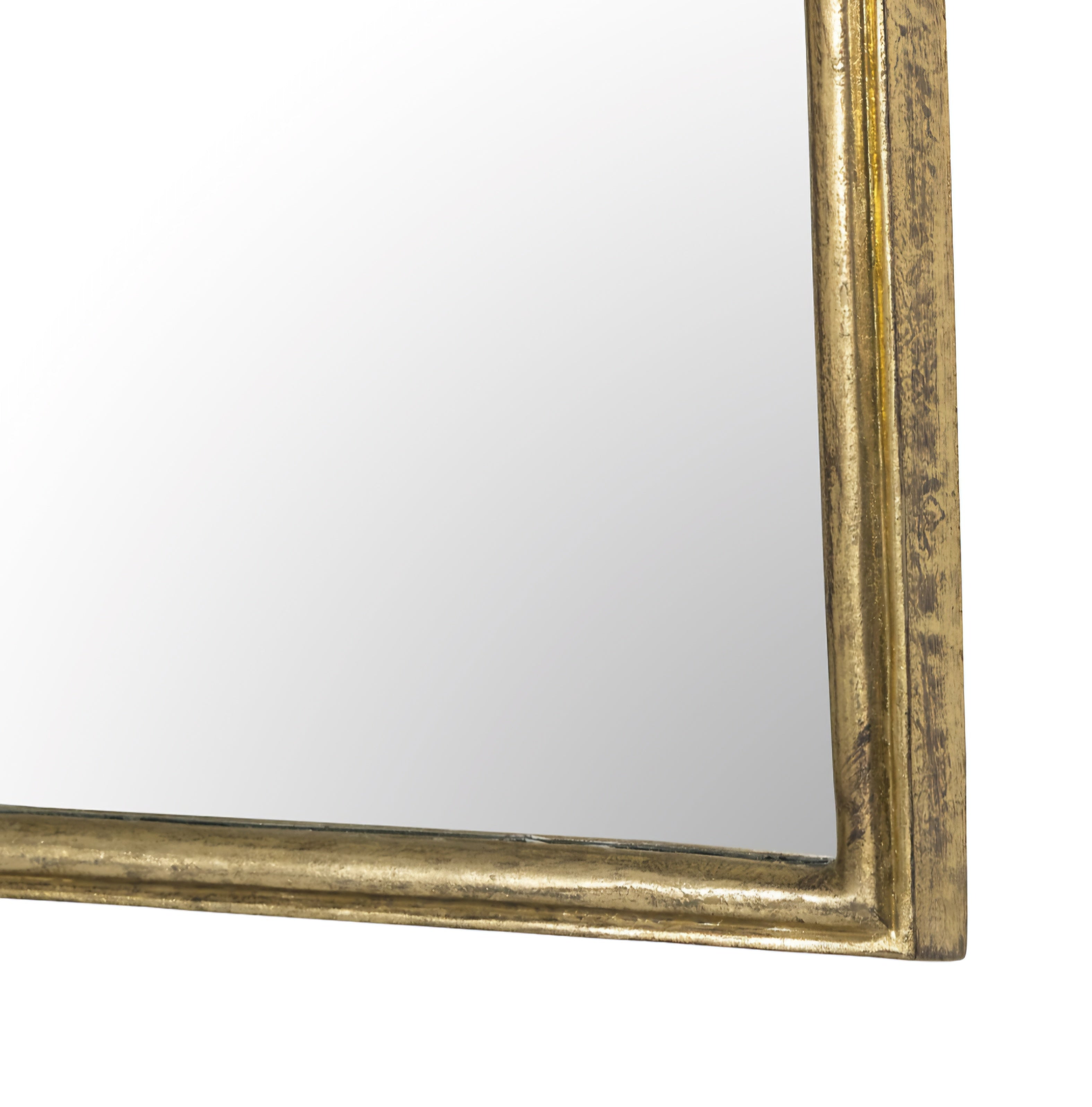 THE ONE × Amelie — Antique Brass Mantel Mirror 39.5" x 36"