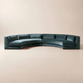 THE ONE × Sonora — Curved Blue Performance Velvet 
2-Piece Sectional.